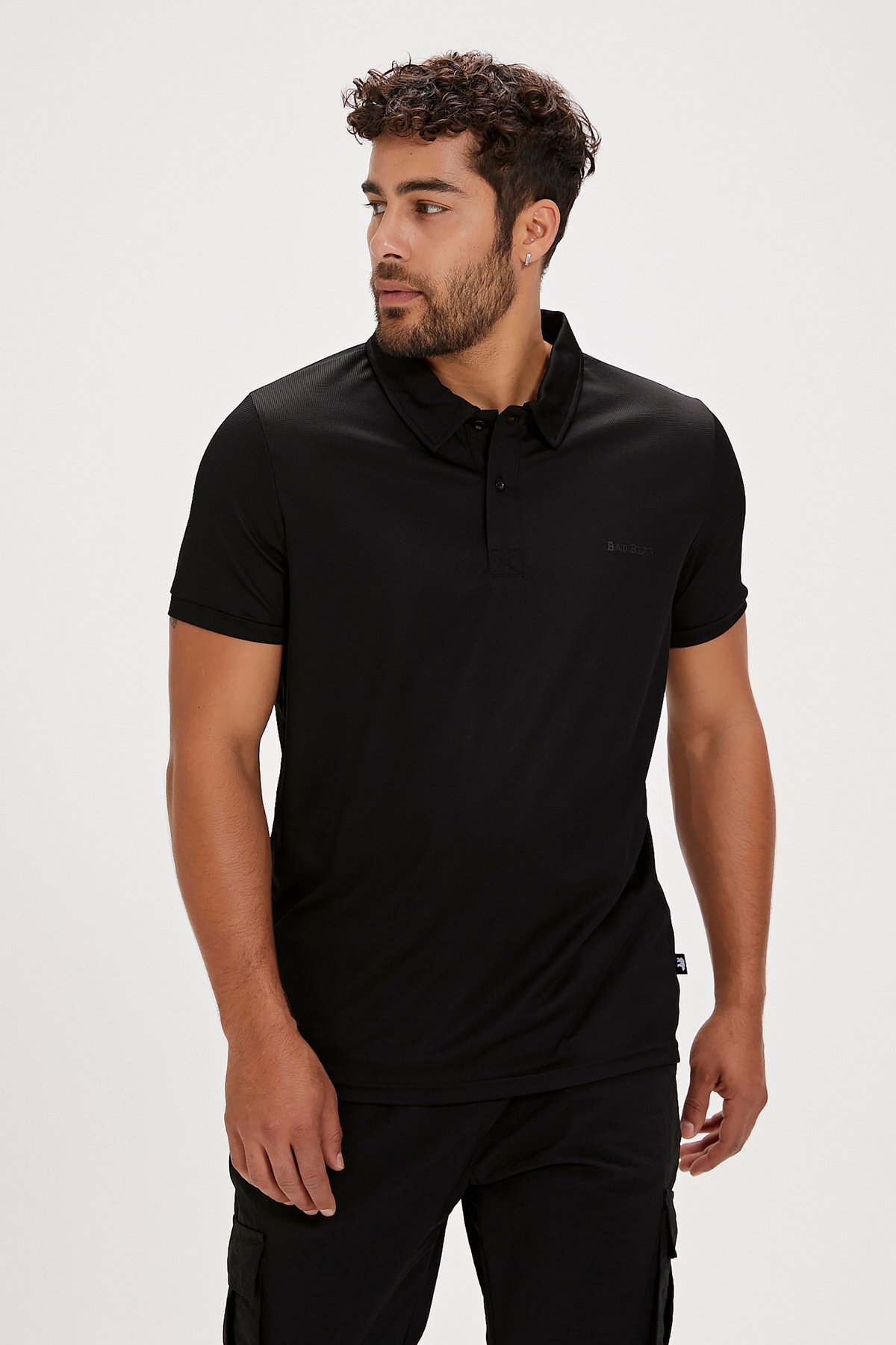 Berry Siyah Polo Yaka Erkek Tişört
