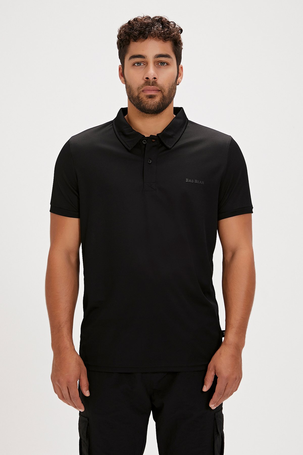 Berry Siyah Polo Yaka Erkek Tişört