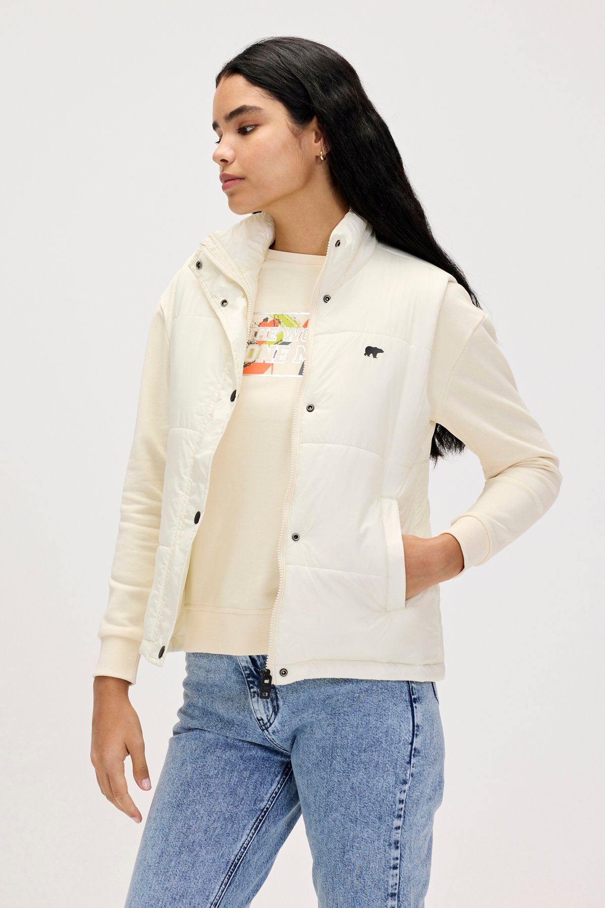 BIANCA VEST VEST MARSHMALLOW  KADIN OUTERWEAR BIANCA VESTBIANCA VEST