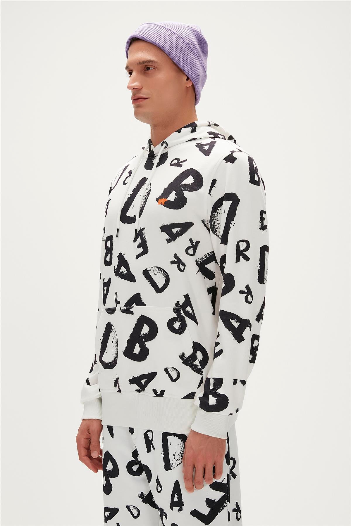 BLING HOODIE BEYAZ