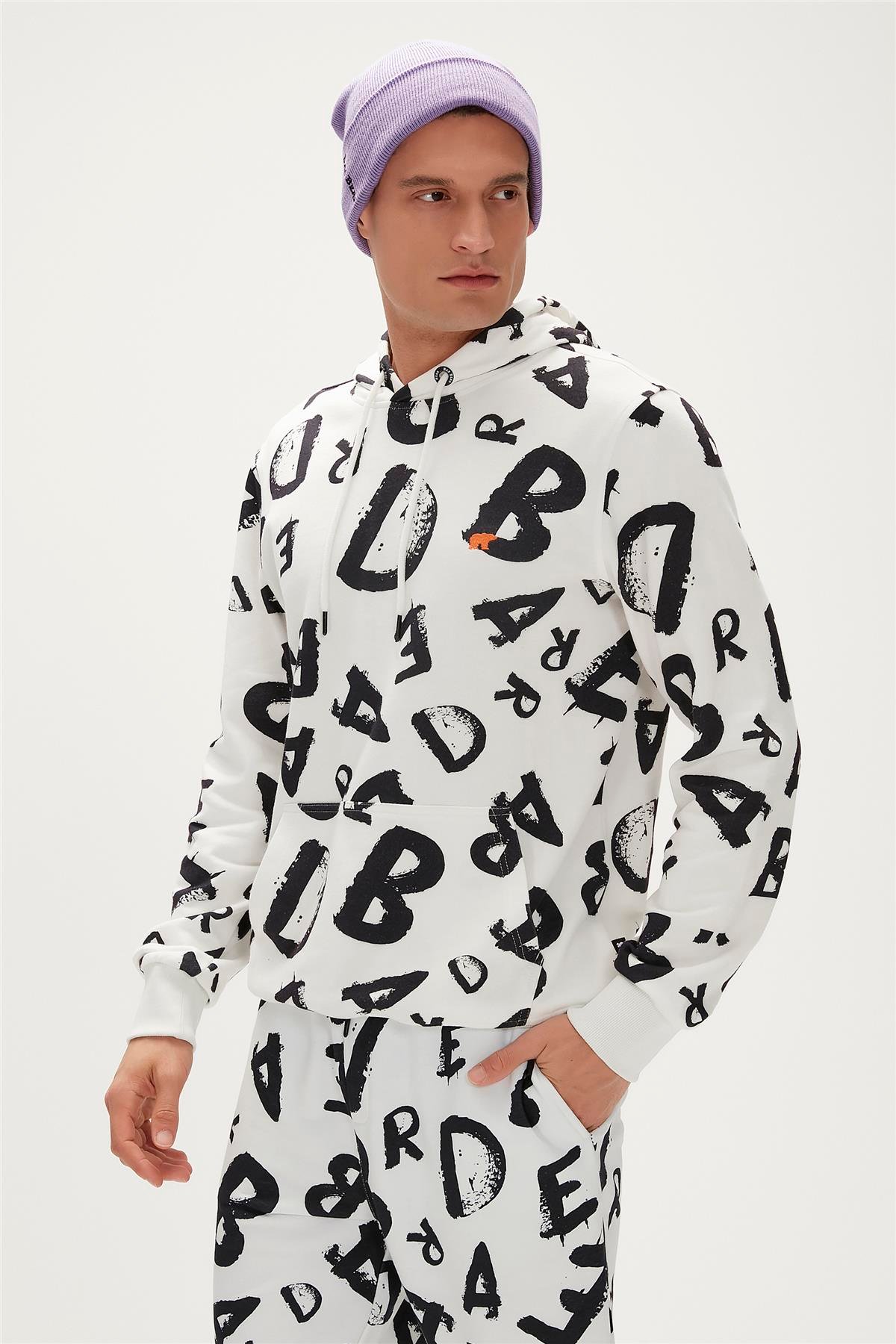 BLING HOODIE BEYAZ