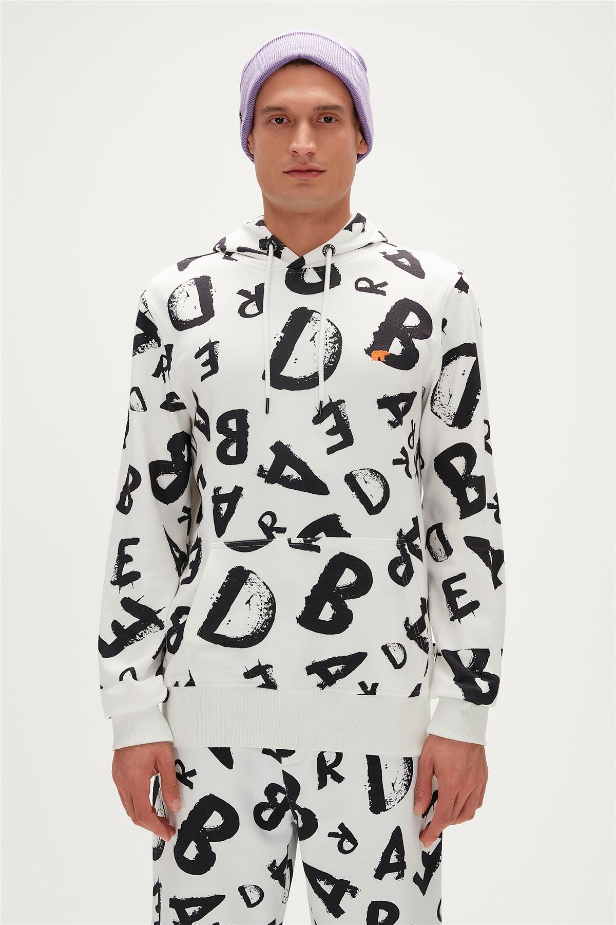 BLING HOODIE BEYAZ