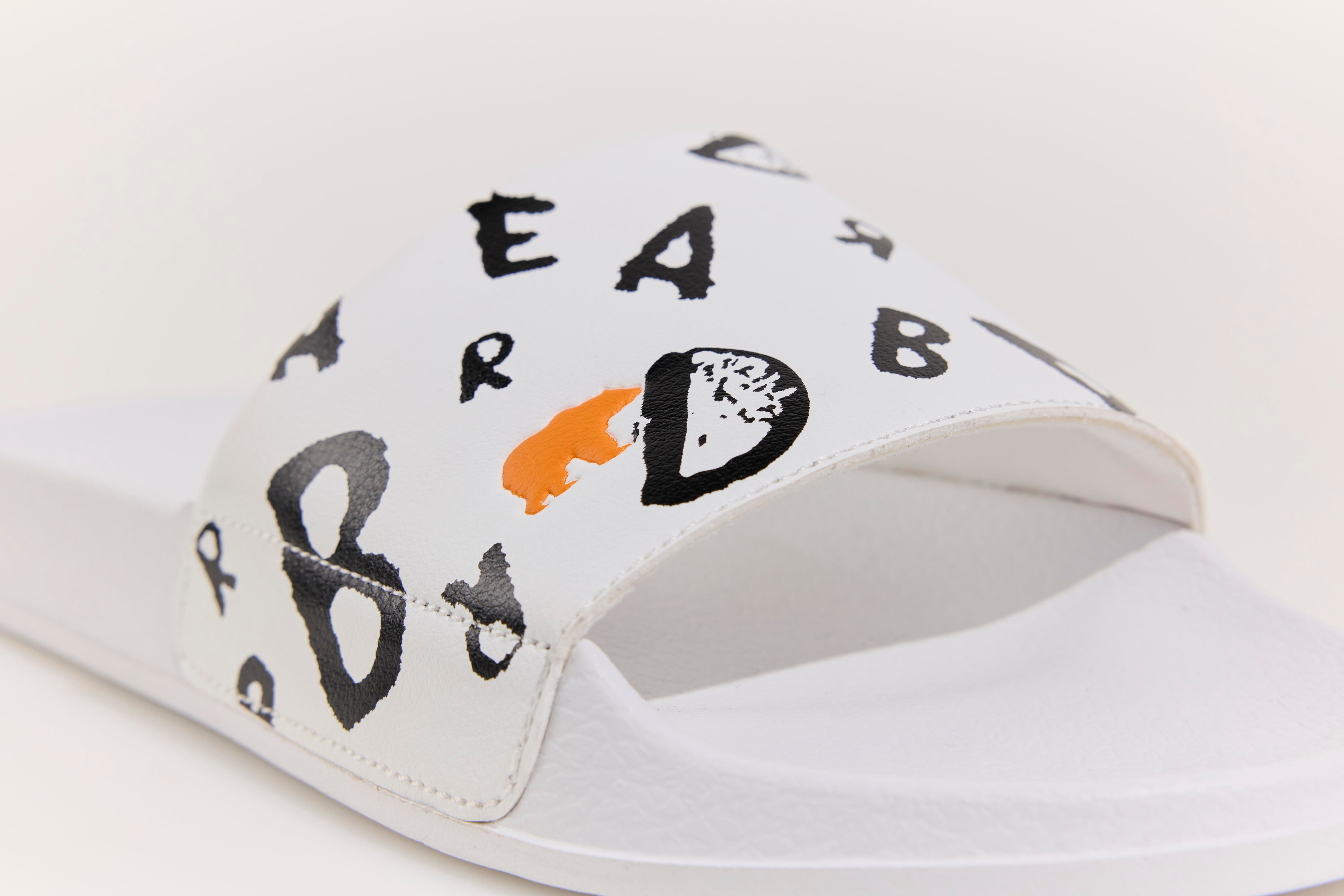 BLING SANDALS BASIC SLIPPER WHITE  ERKEK SANDALS BLING SANDALSBLING SANDALS