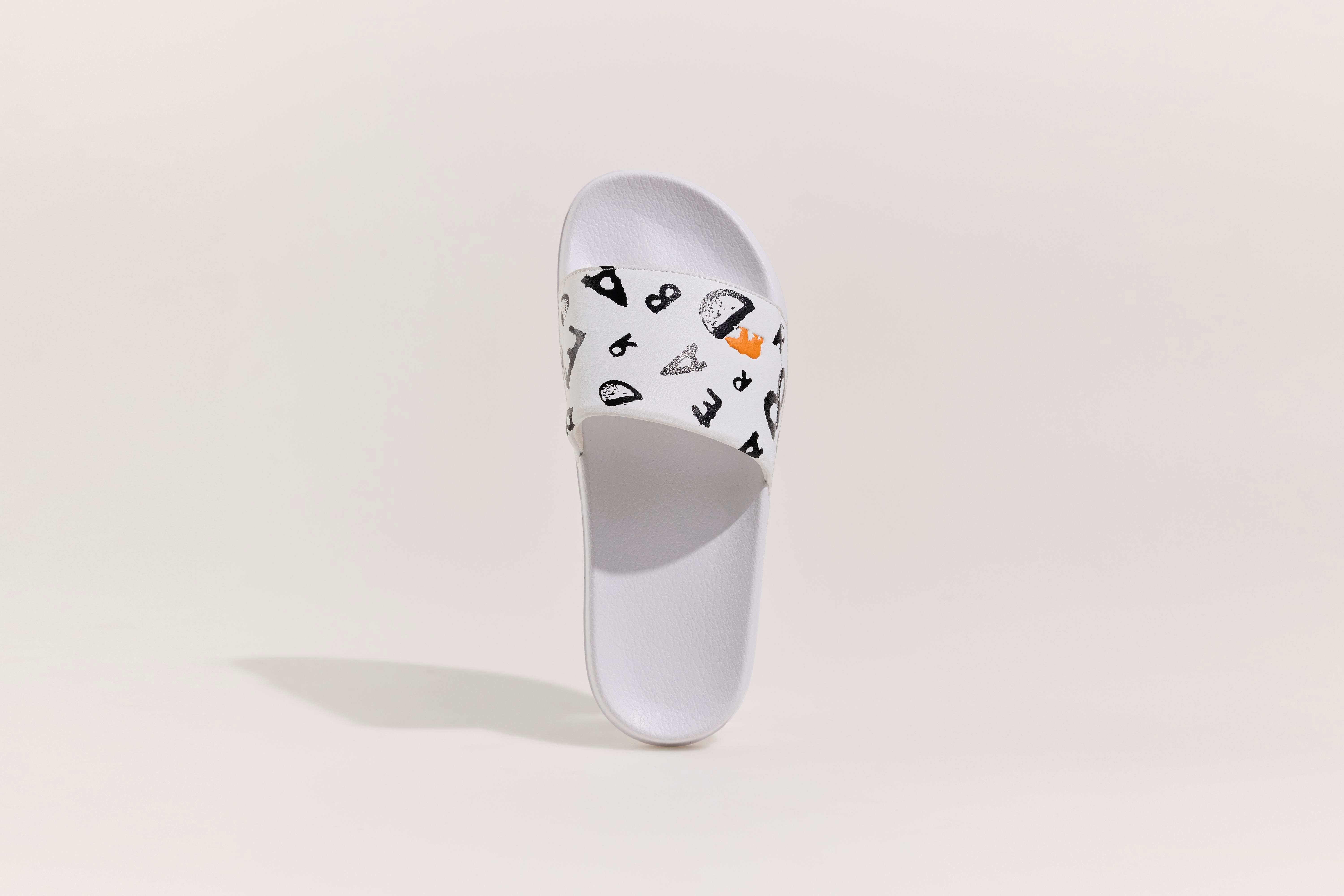 BLING SANDALS BASIC SLIPPER WHITE  ERKEK SANDALS BLING SANDALSBLING SANDALS