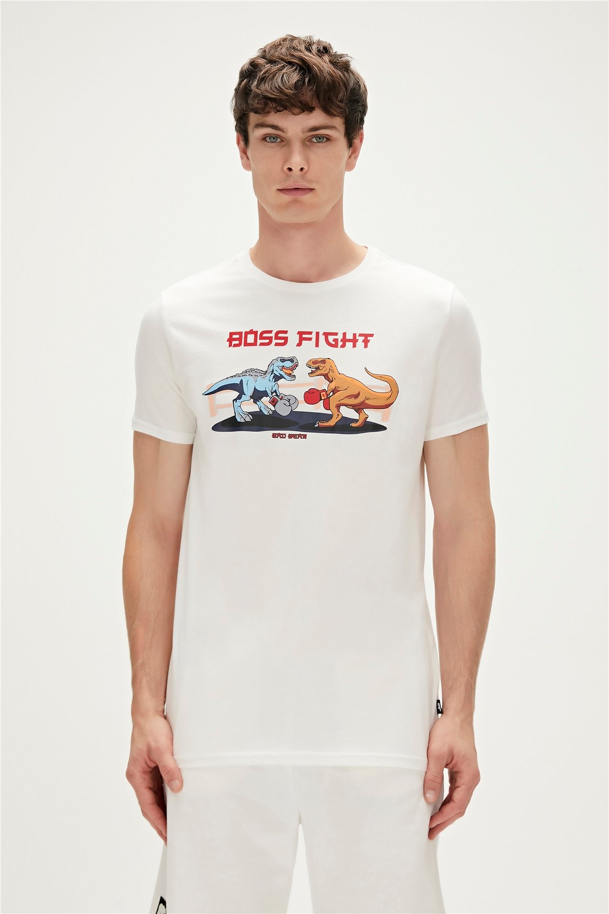 BOSS T-SHIRT BEYAZ