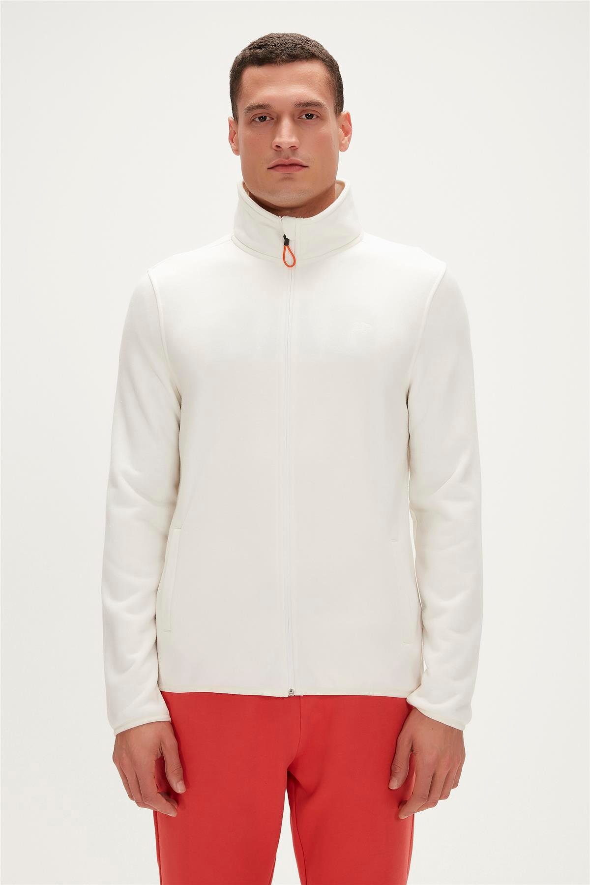 BOWIE FULL  ZIP POLAR ŞEKER BEYAZI