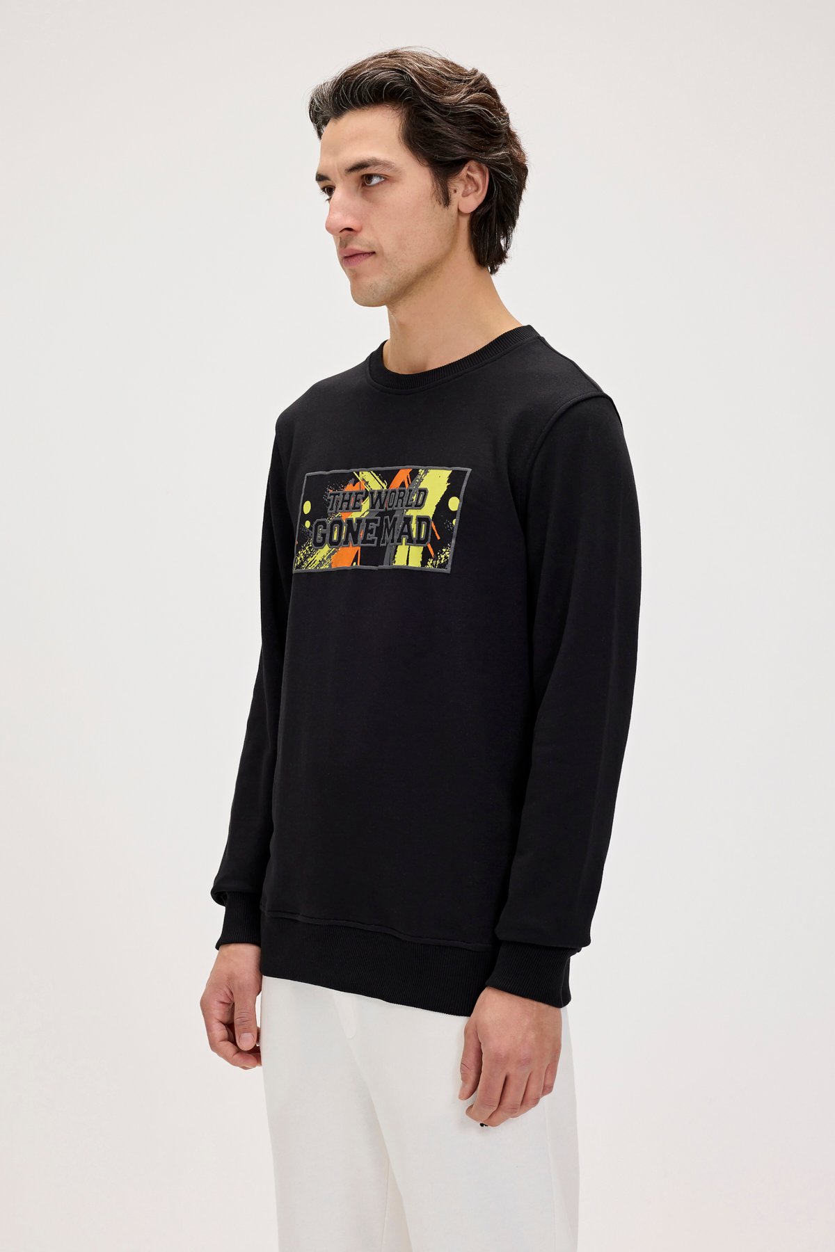 CAEN CREWNECK PRINTED CREWNECK NIGHT  ERKEK SWEATSHIRT CAEN CREWNECKCAEN CREWNECK