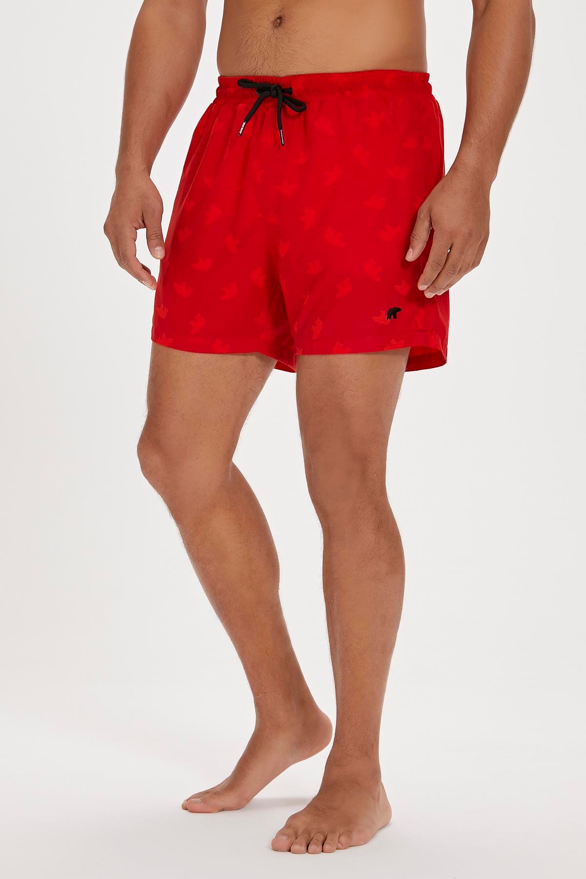 Chameleon Crimson Red Men's Swimwear
