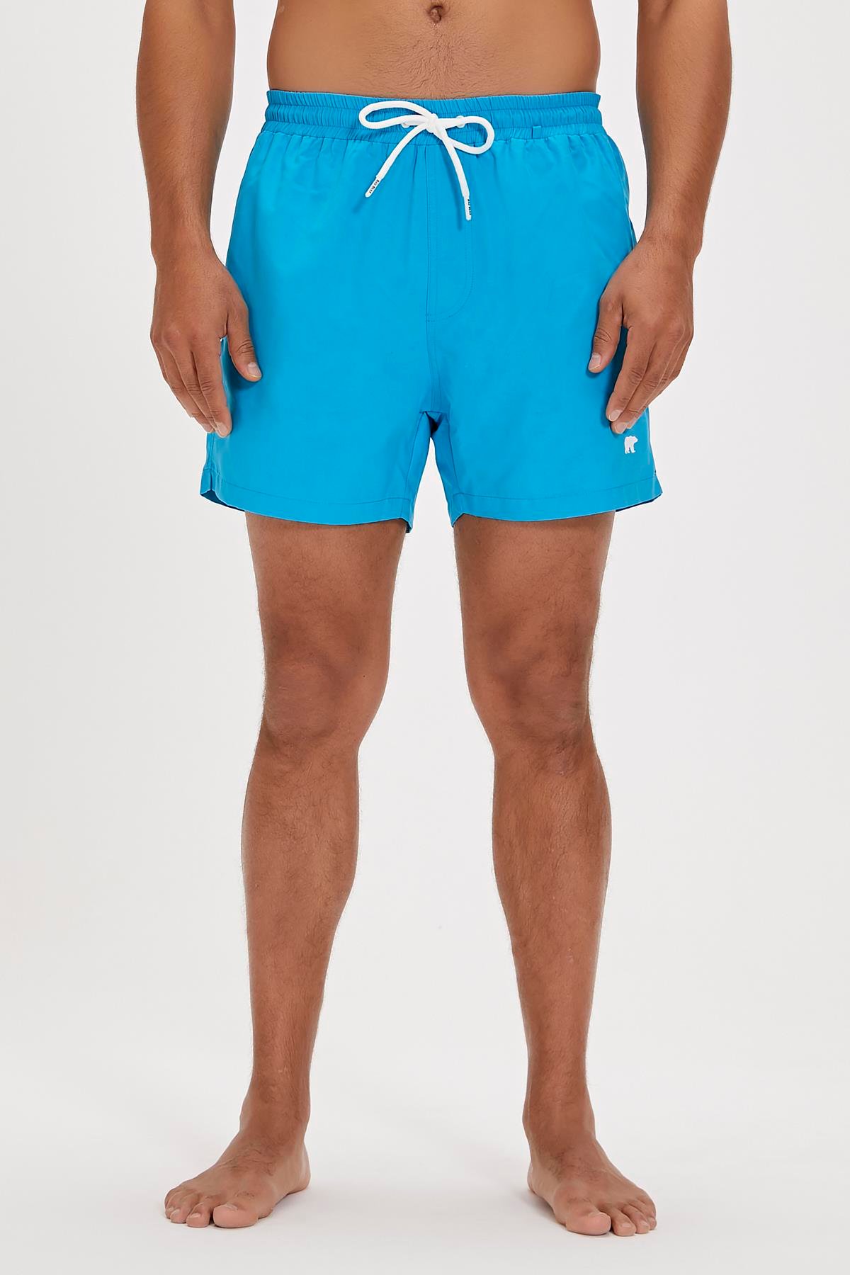 Chameleon Suda Renk Değiştiren Mavi Erkek Deniz Şortu