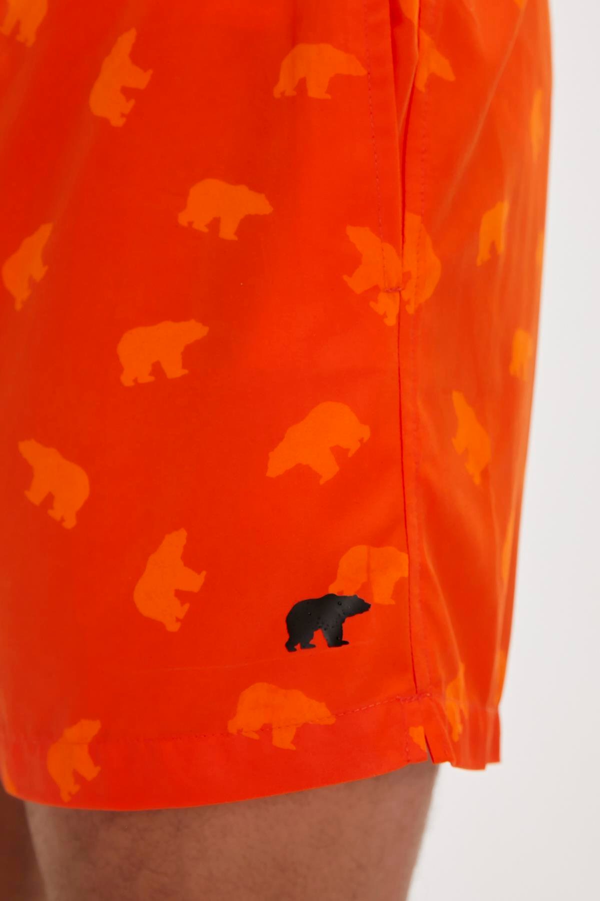 Chameleon Suda Renk Değiştiren Turuncu Erkek Deniz Şortu