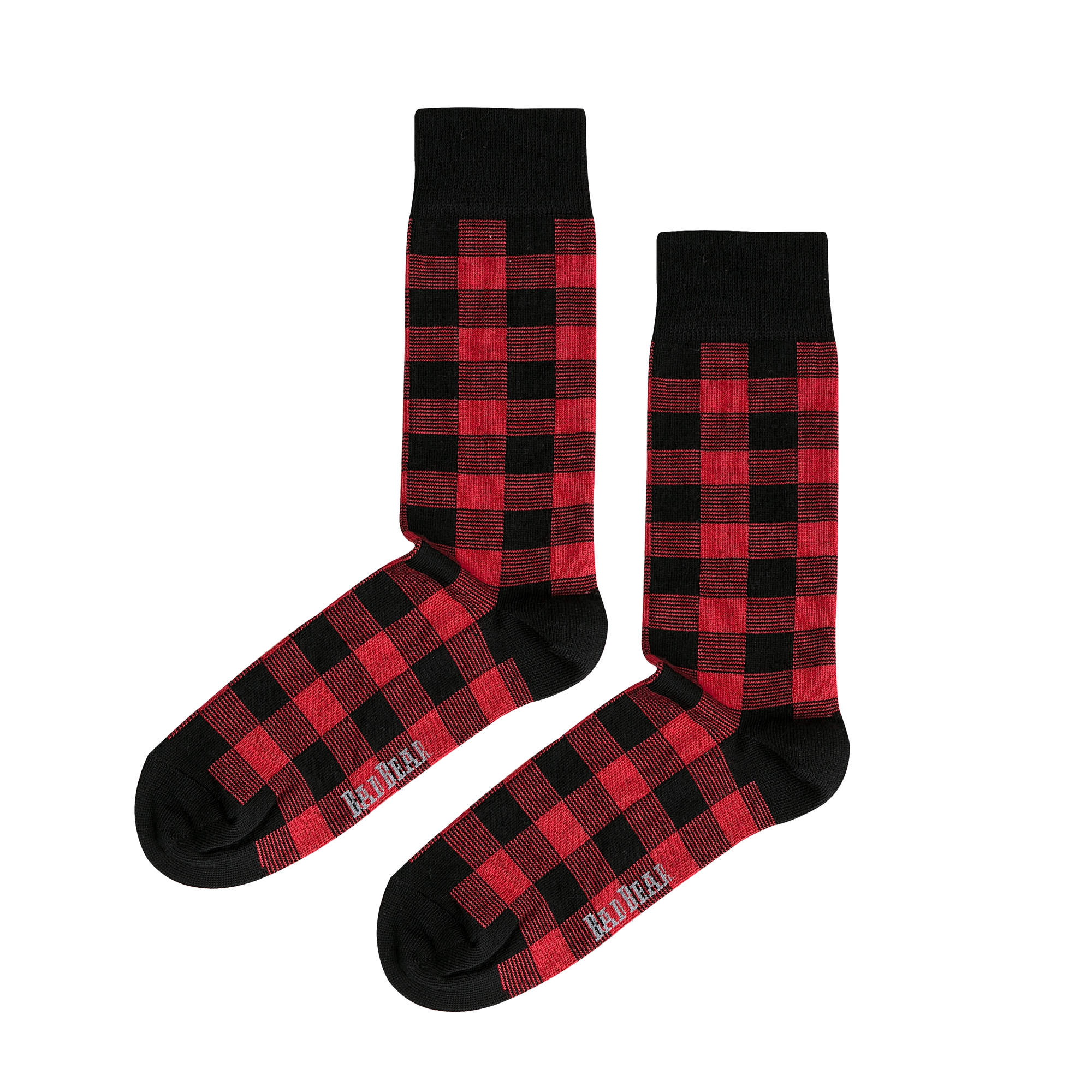 CHECKED TALL RED