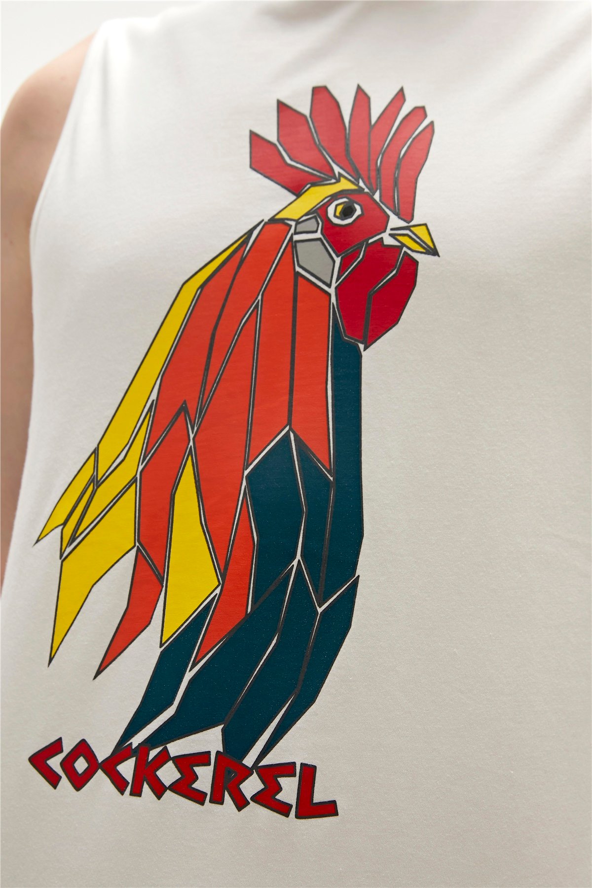 COCKEREL TANK-TOP BEYAZ