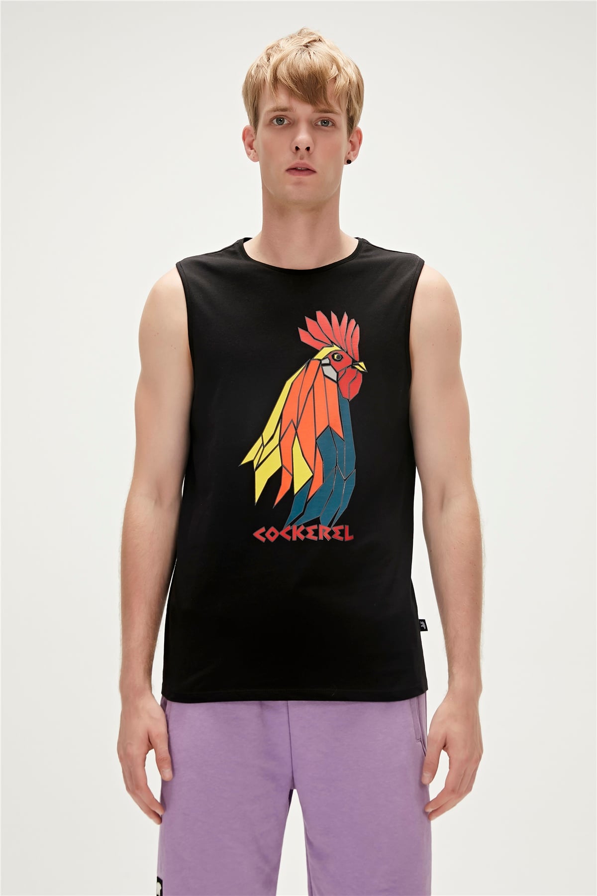 COCKEREL TANK-TOP SİYAH