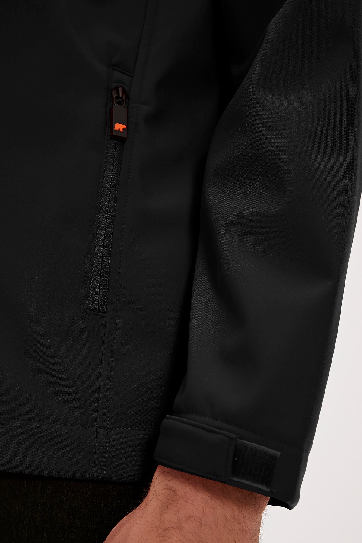 Conch Black Men's Softshell Jacket