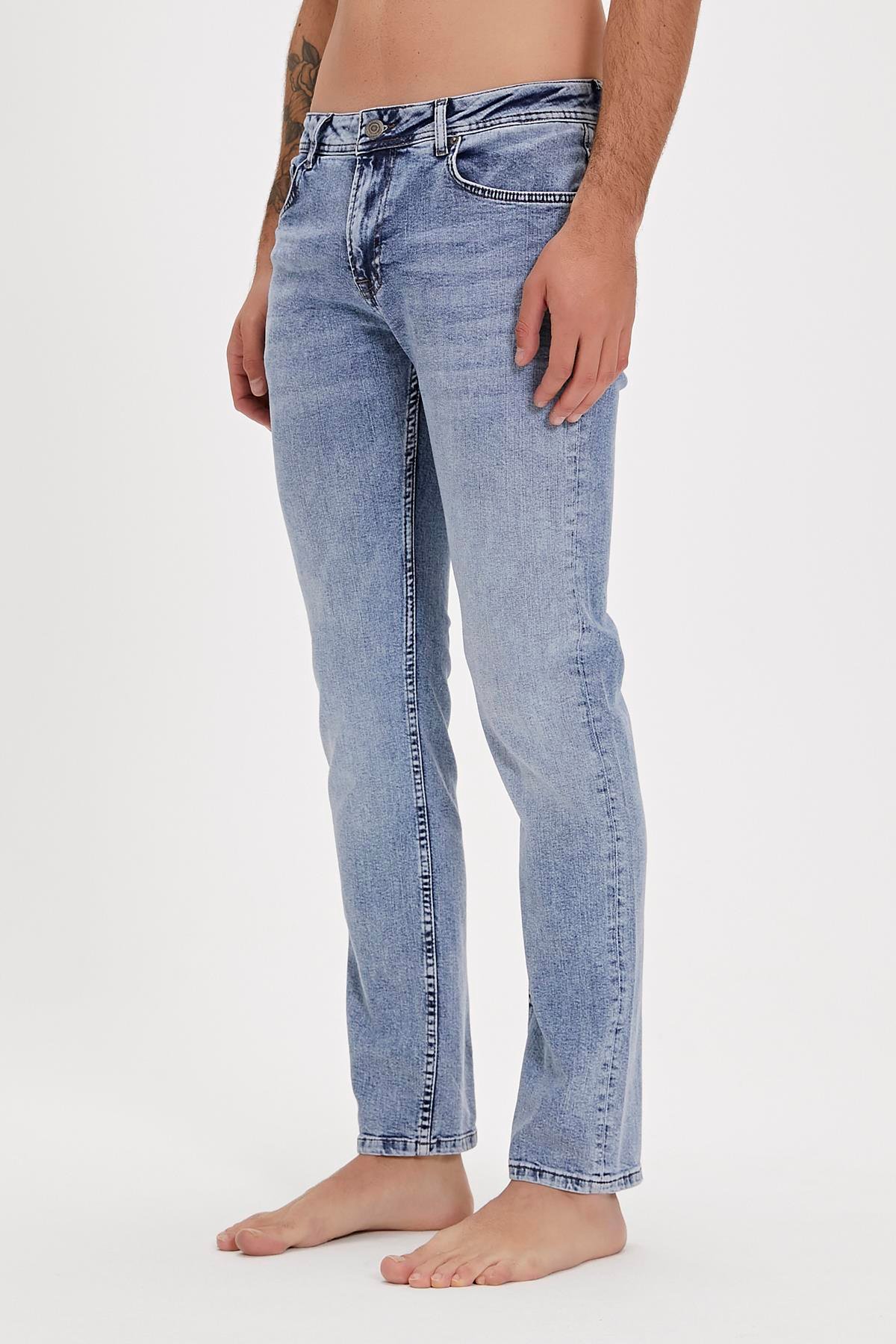 Dante Jeans Buz Mavi Erkek Denim Pantolon