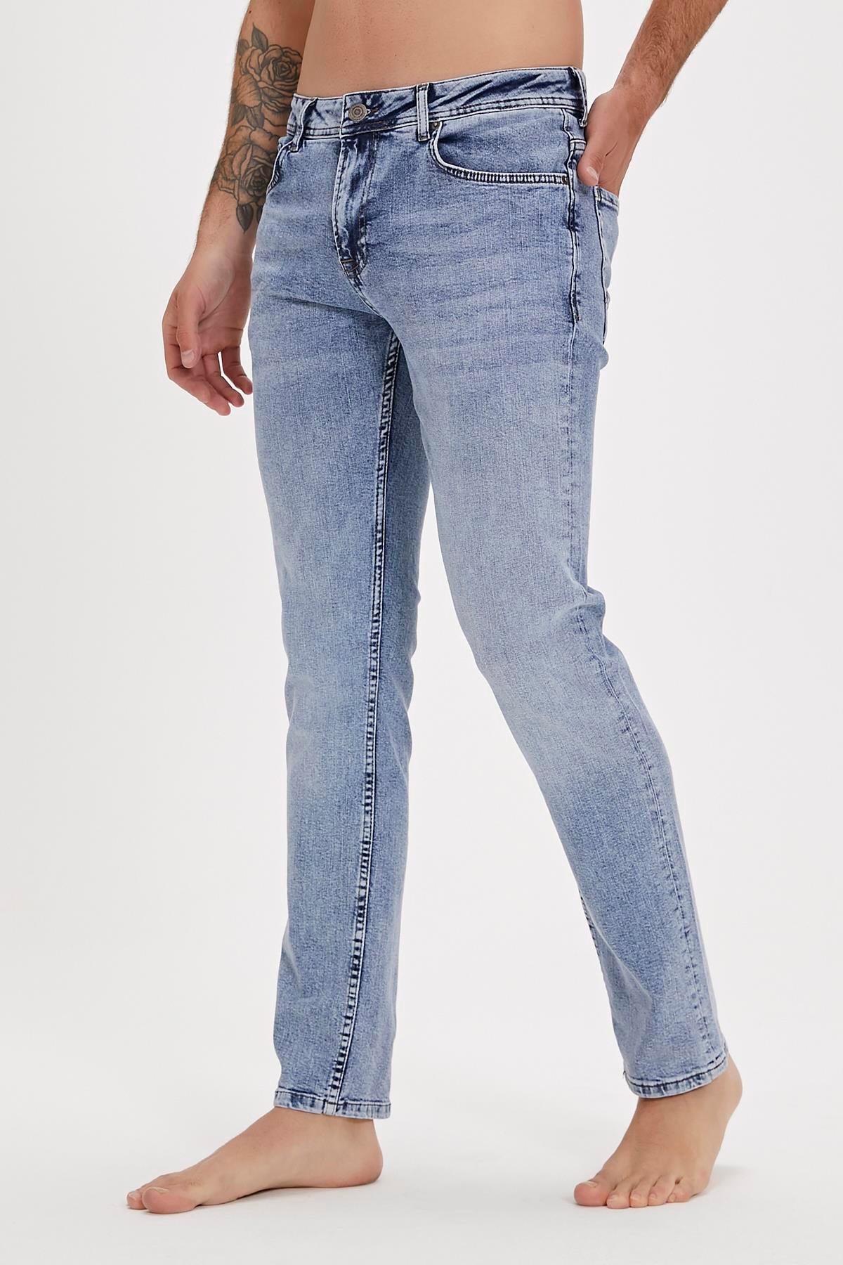 Dante Jeans Buz Mavi Erkek Denim Pantolon