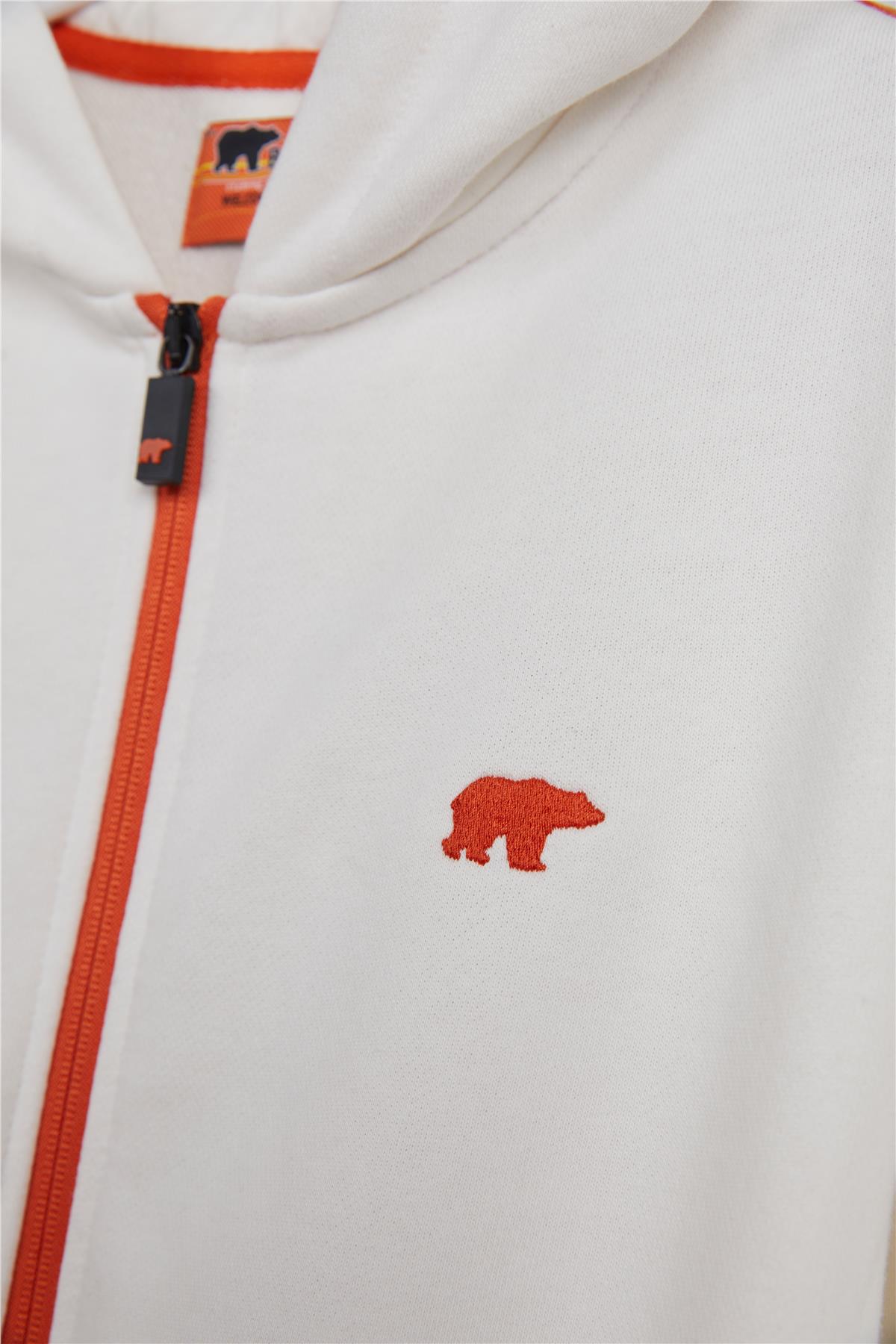 DARREL FULL ZIP JR FULL ZIP HOODIE OFF-WHITE  ÇOCUK SWEATSHIRT DARREL FULL ZIP JRDARREL FULL ZIP JR