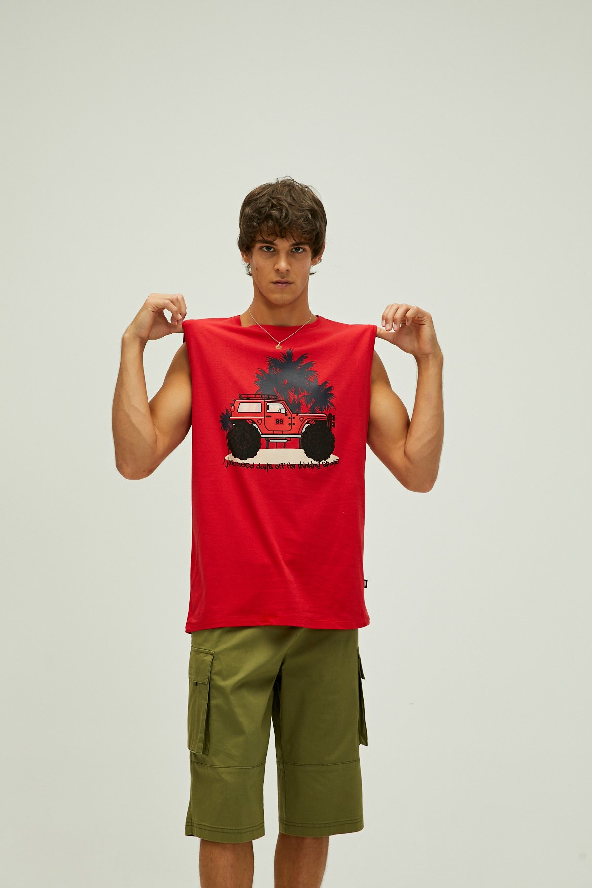 Days Off Tank-Top Crımsonred