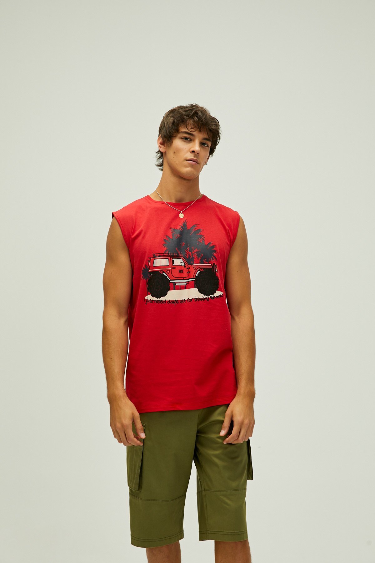 Days Off Tank-Top Crımsonred