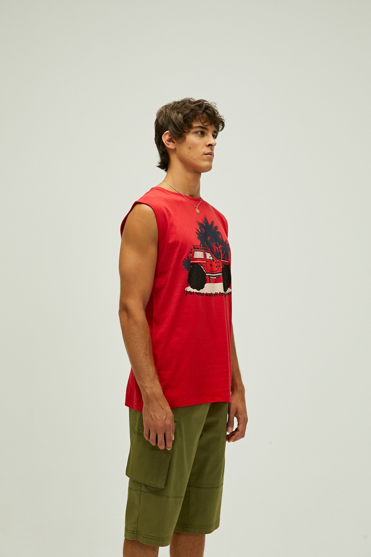 Days Off Tank-Top Crımsonred