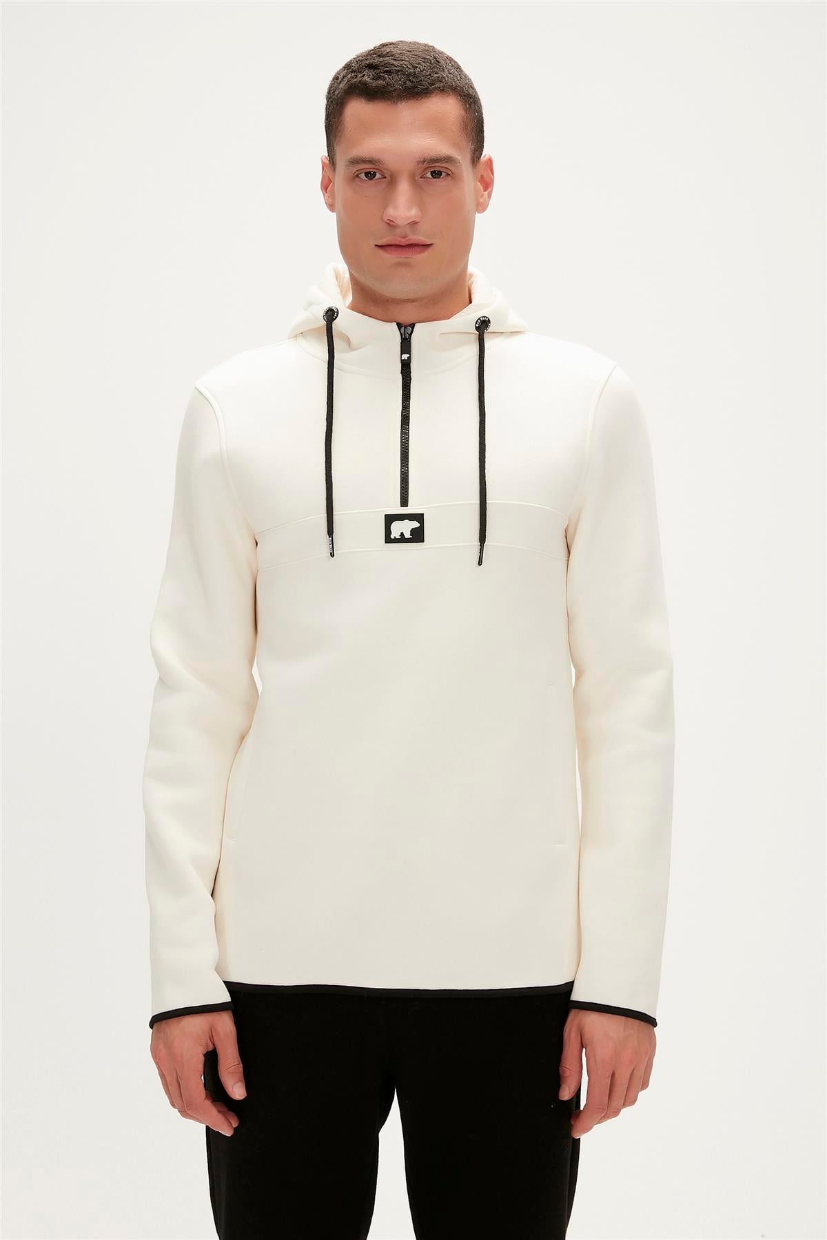 DEFENCE HALF-ZIP ŞEKER BEYAZI