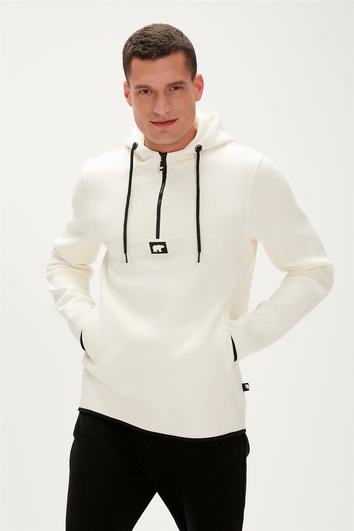 DEFENCE HALF-ZIP ŞEKER BEYAZI