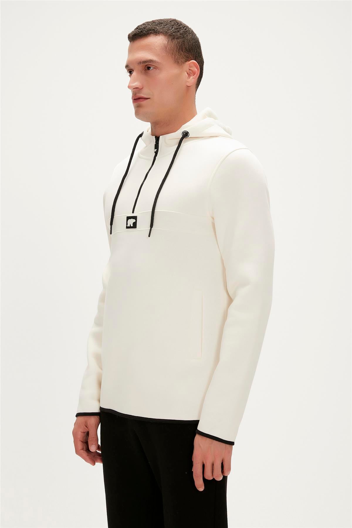 DEFENCE HALF-ZIP ŞEKER BEYAZI