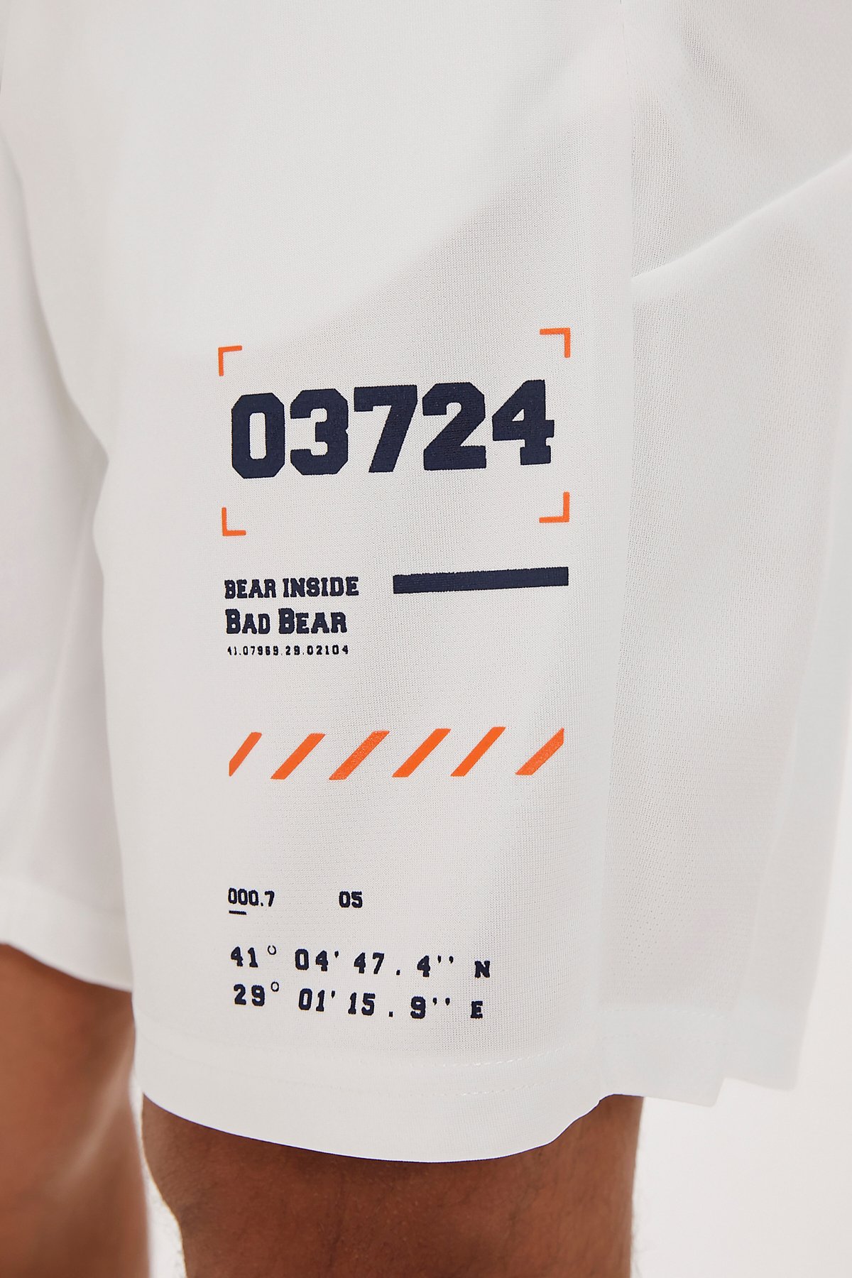 Diego Beyaz Erkek Şort