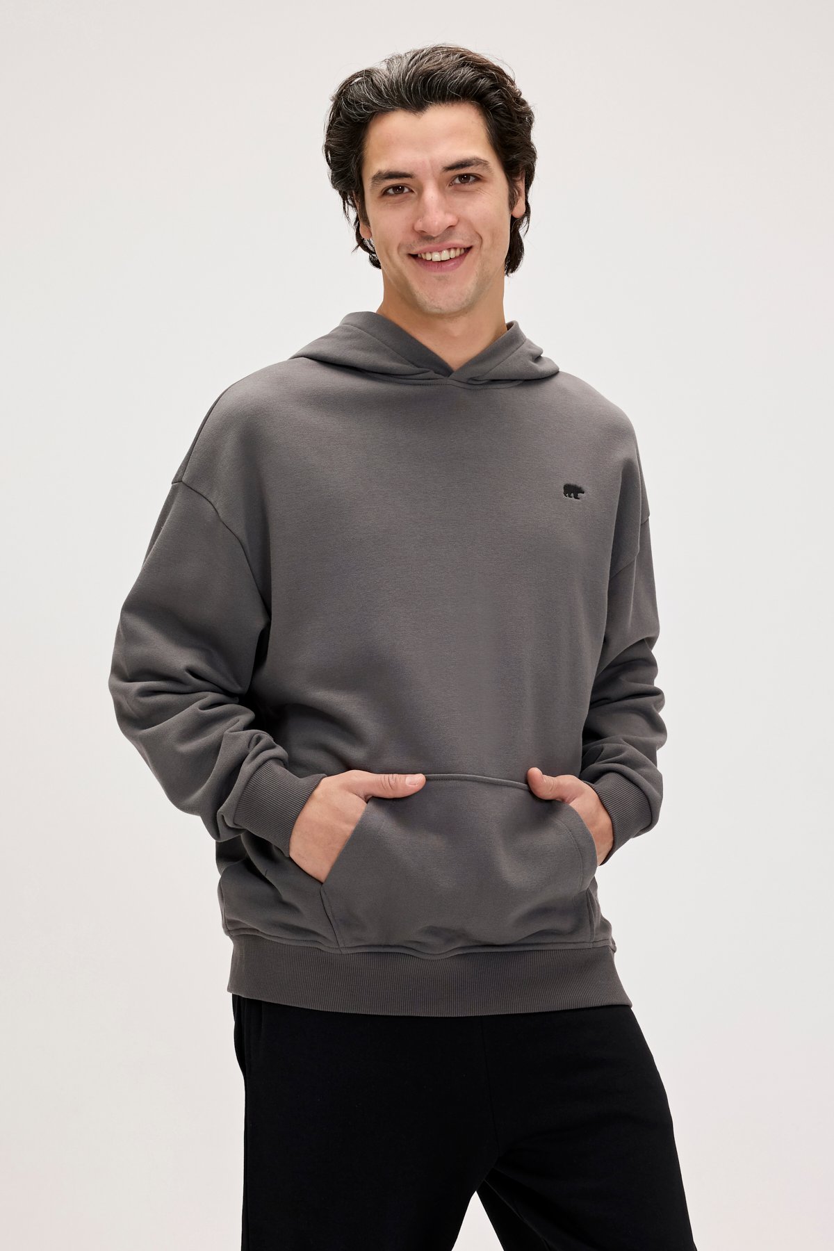 DRAKE HOODIE OS HOODIE ASPHALT  ERKEK SWEATSHIRT DRAKE HOODIE OSDRAKE HOODIE OS