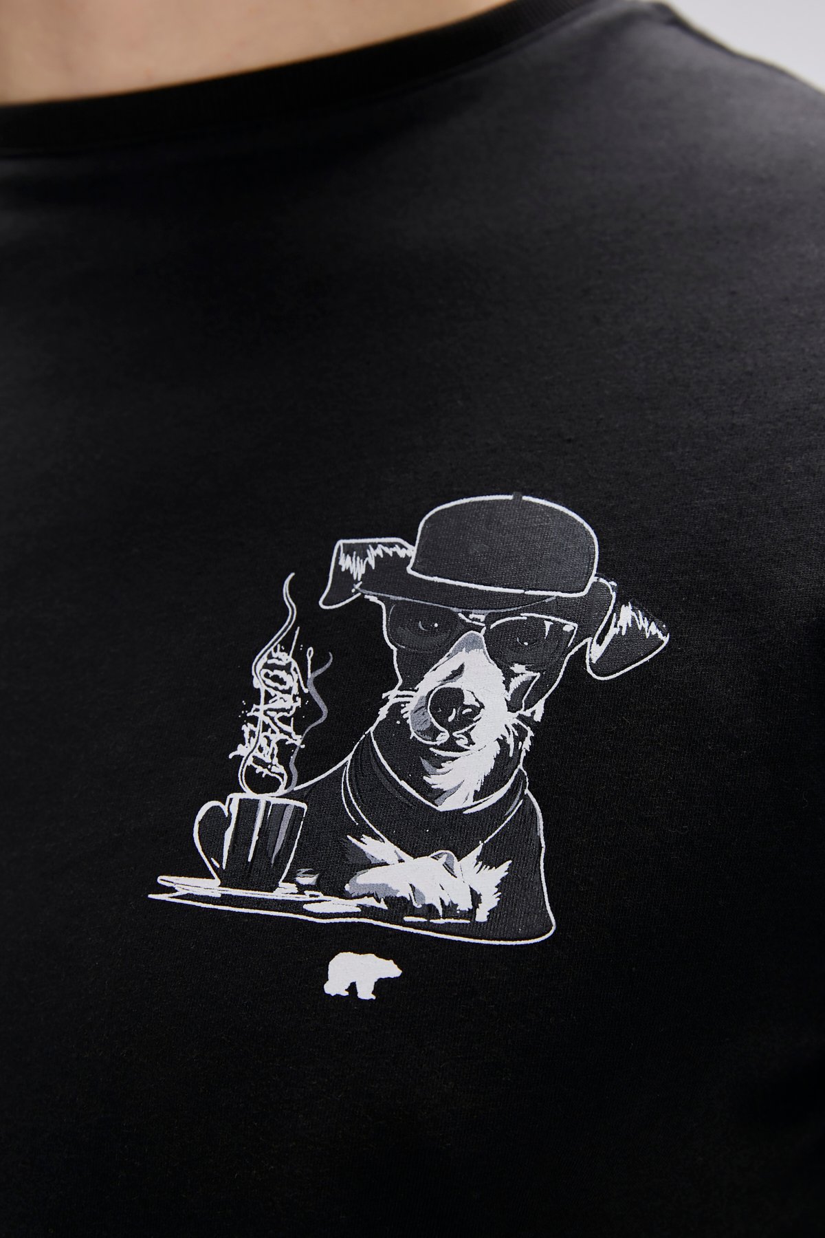 Duggie Siyah Erkek Baskılı Tişört