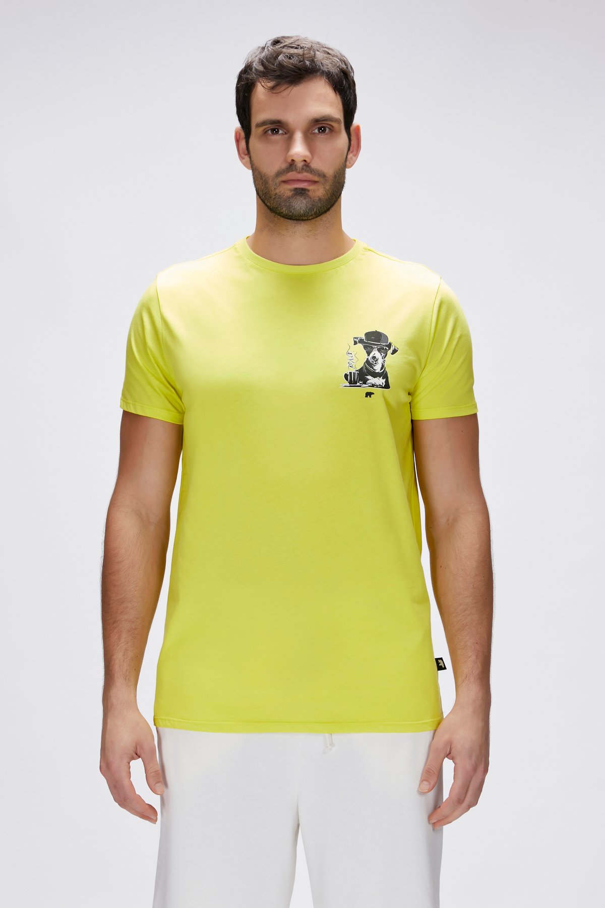 Duggie Yeşil Erkek Baskılı Tişört