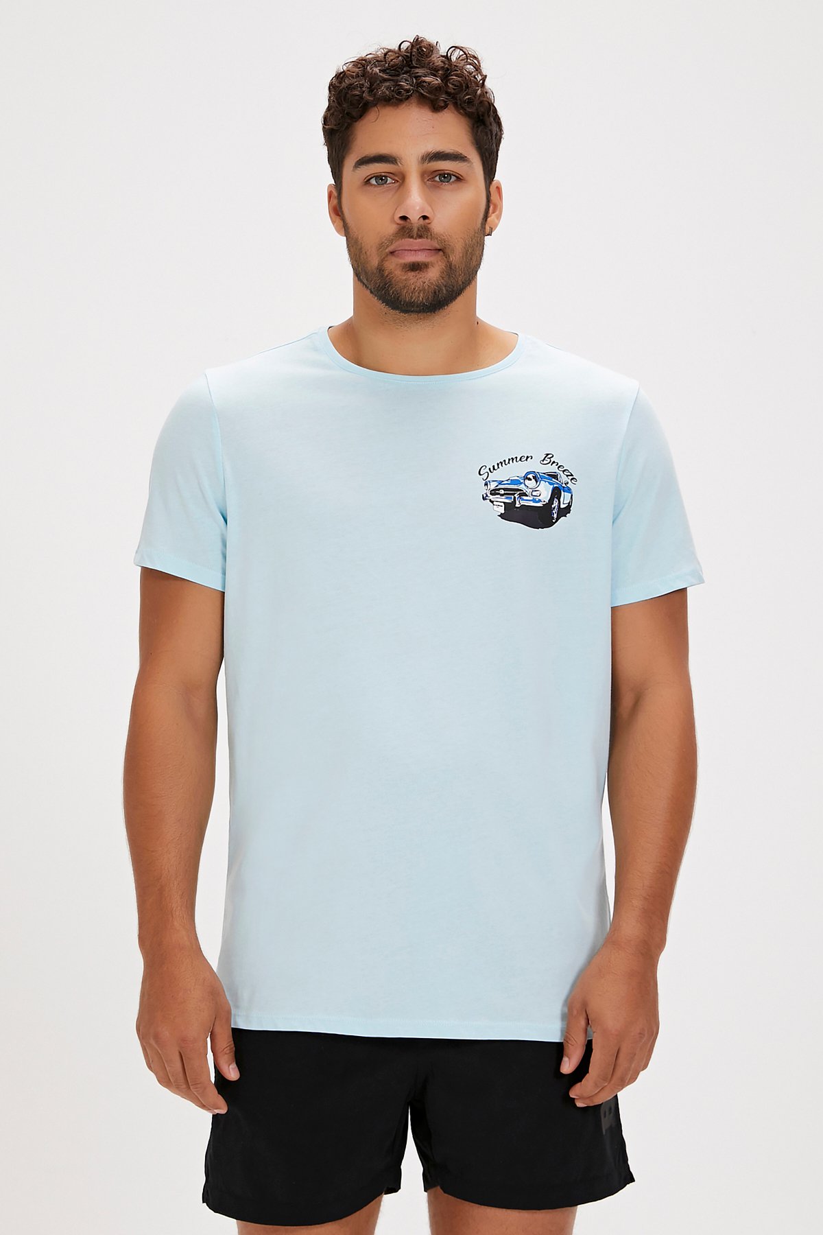 Dustin Sky Blue Men's T-Shirt
