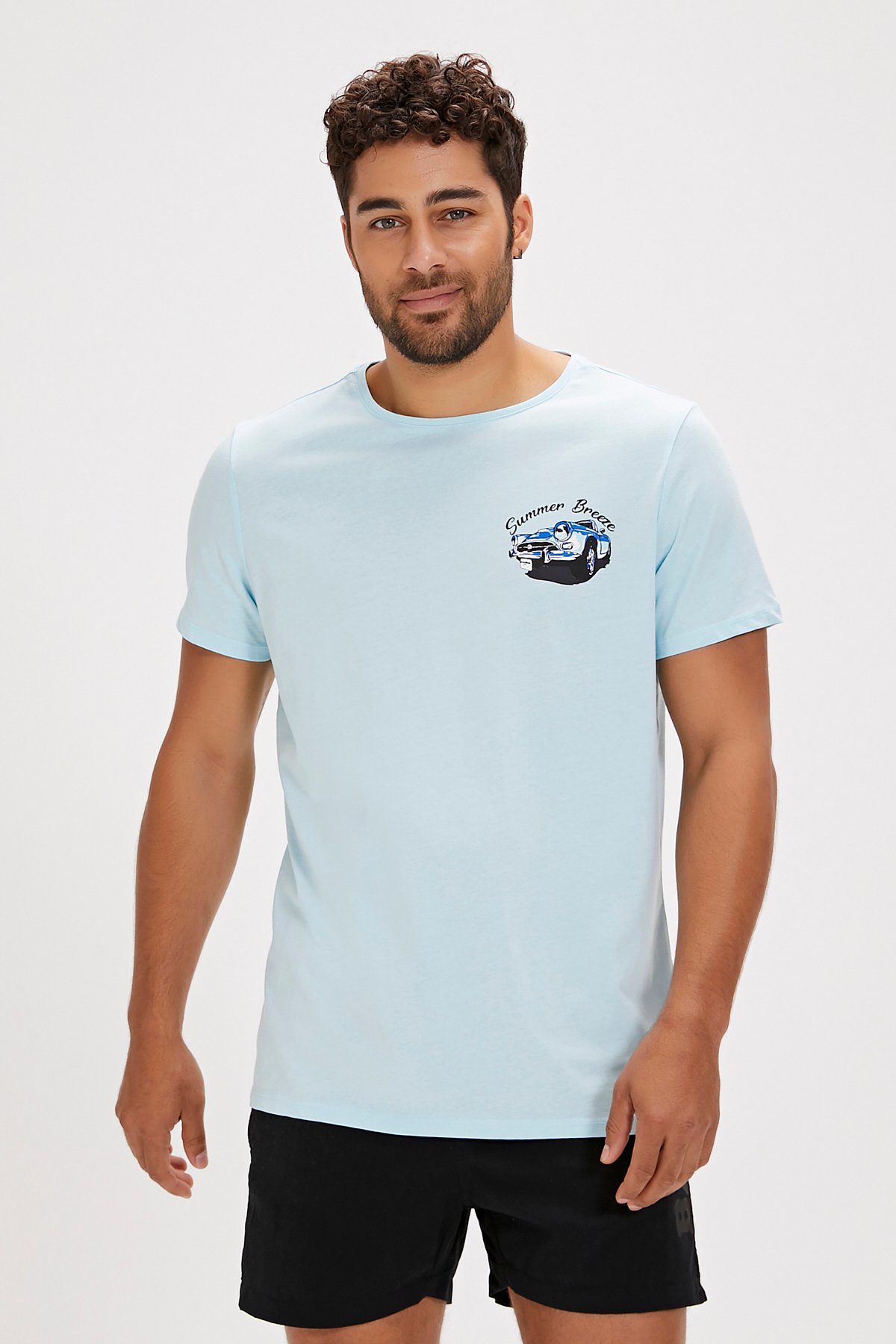 Dustin Sky Blue Men's T-Shirt