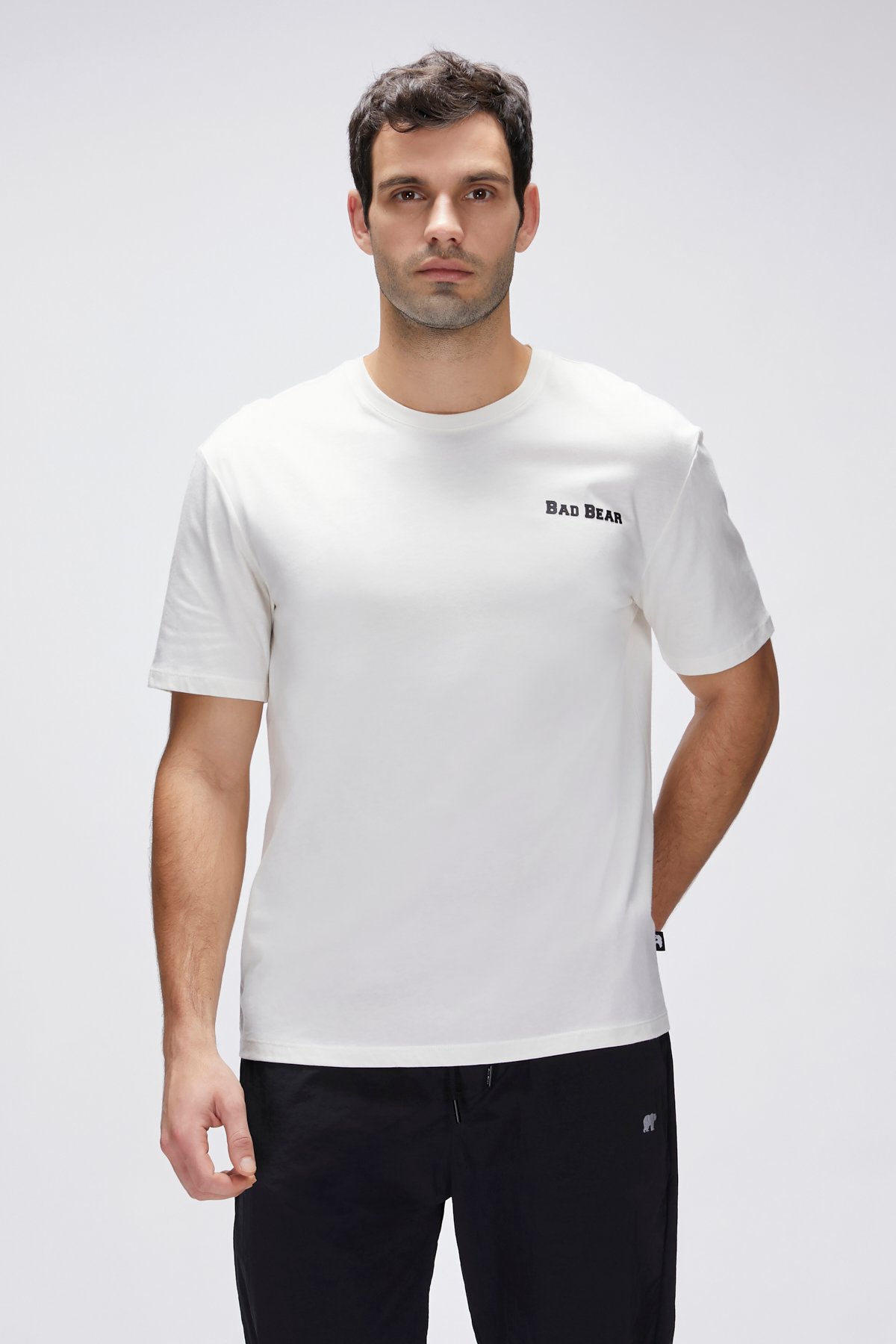 Eddy Beyaz Erkek Baskılı Tişört