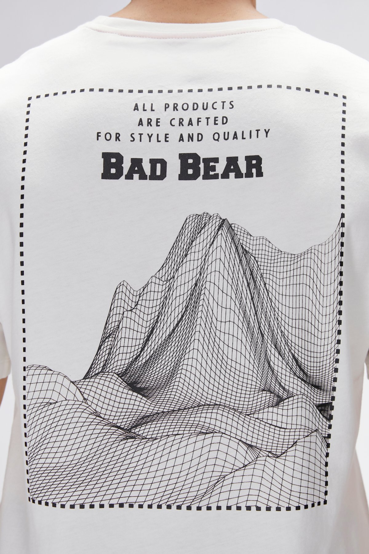 Eddy Beyaz Erkek Baskılı Tişört