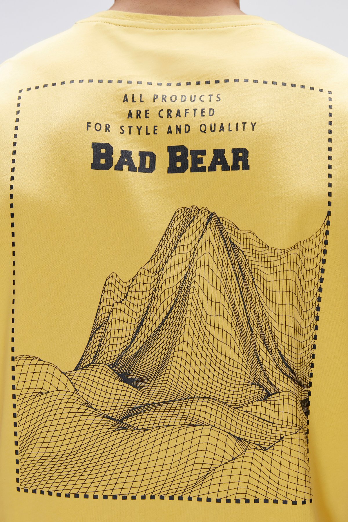 Eddy Sarı Baskılı Tişört