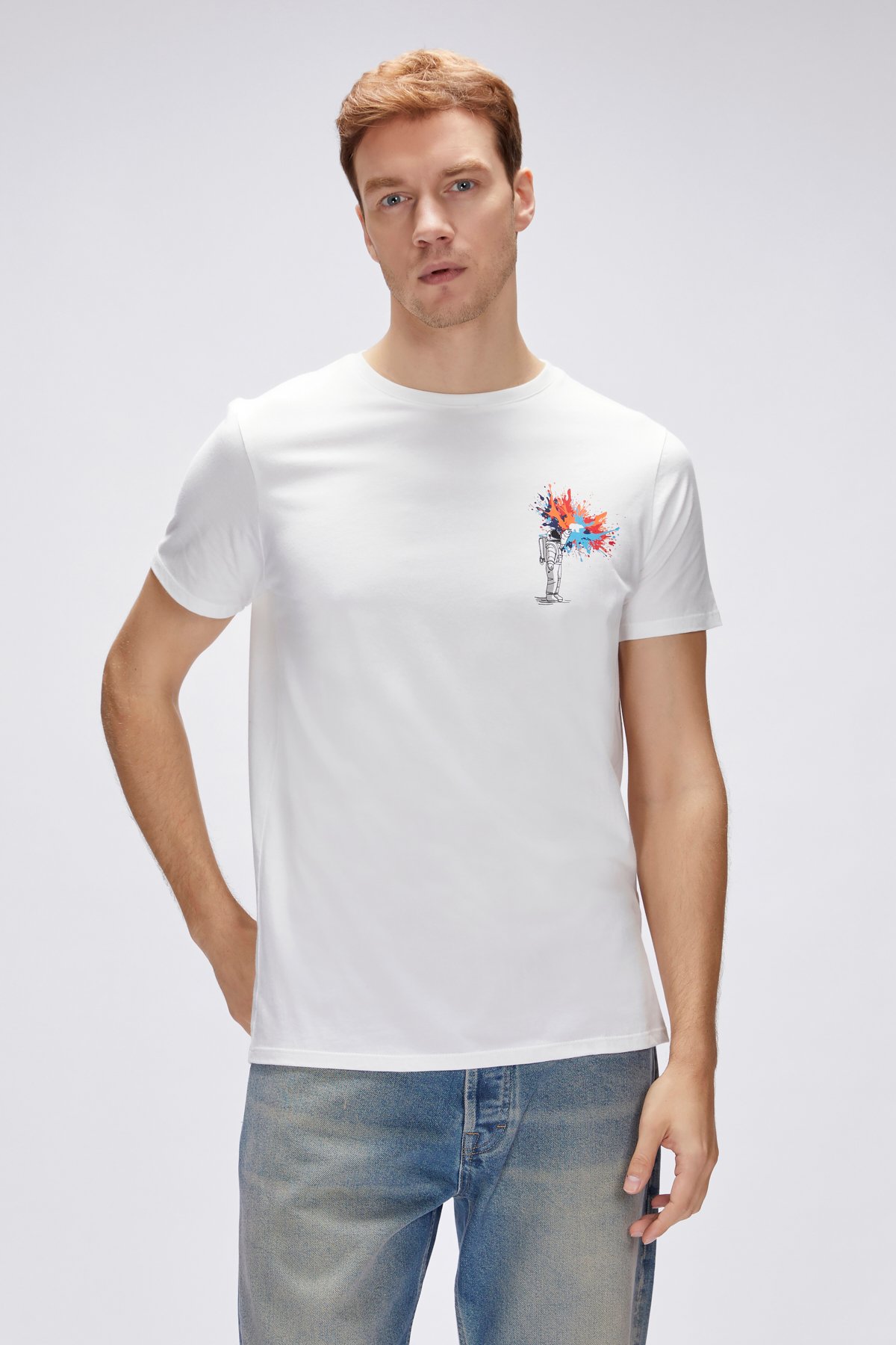 Endless Off-White Men's Printed T-Shirt