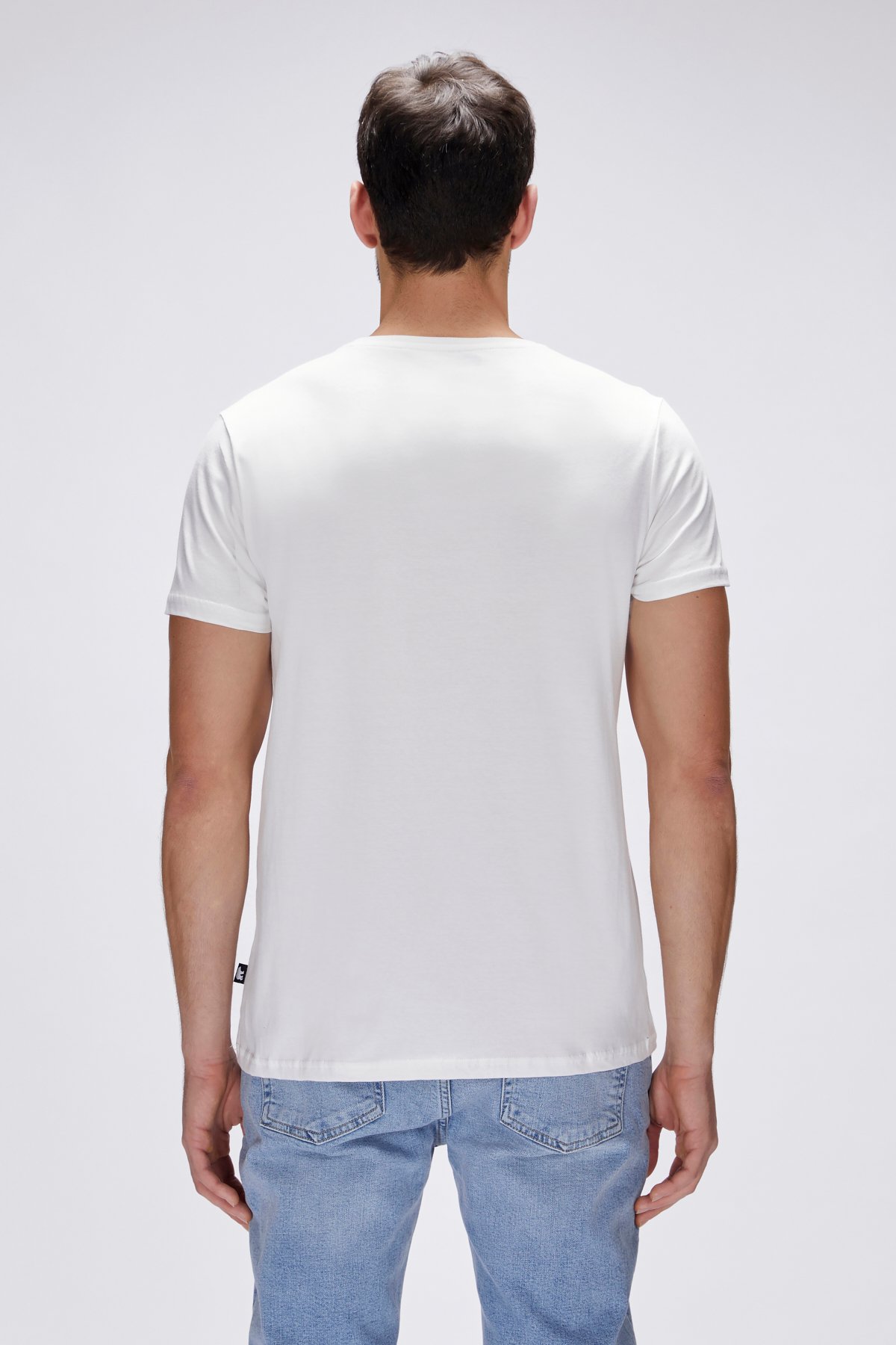 Entree Beyaz Erkek Baskılı Tişört