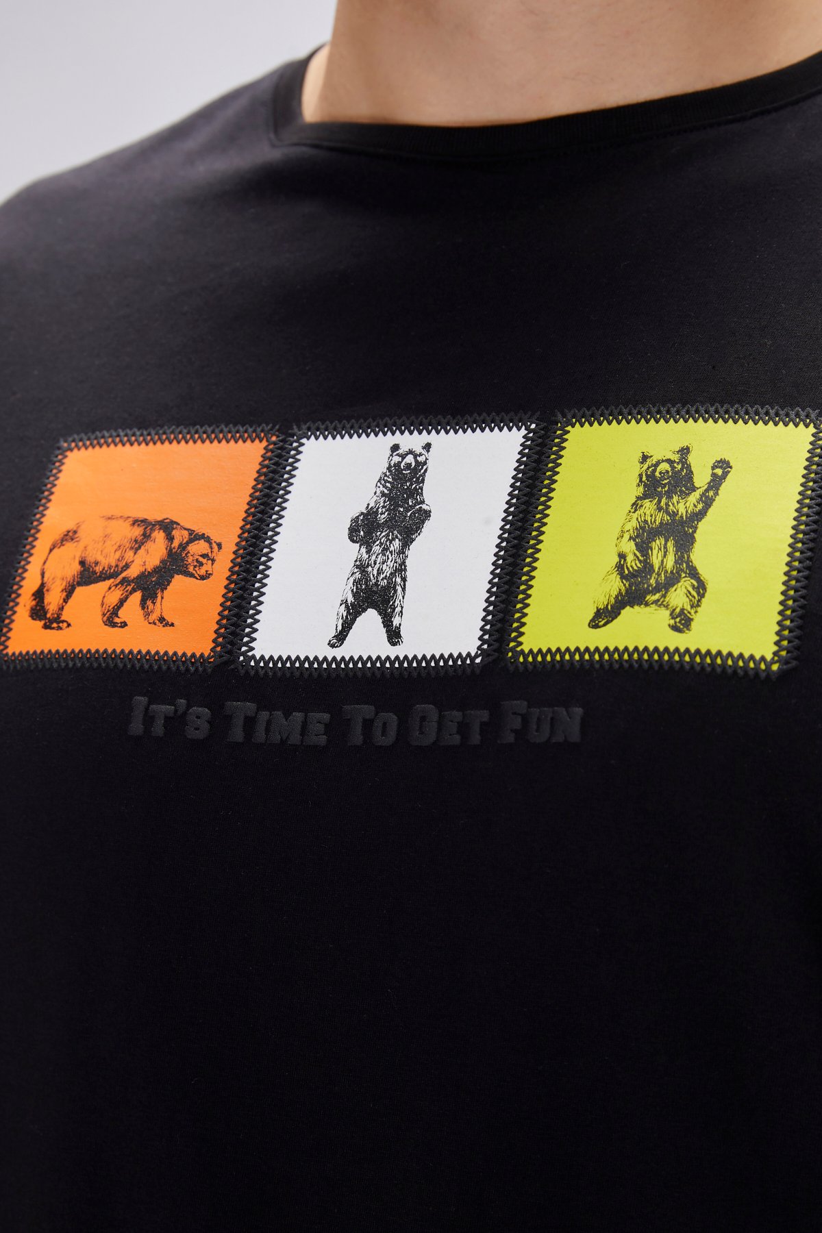 Entree Siyah Erkek Baskılı Tişört