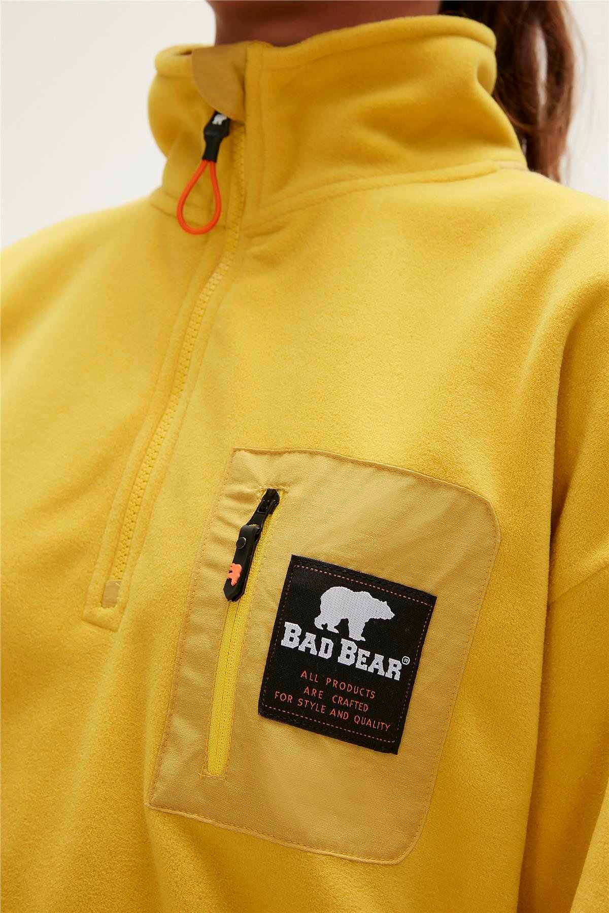 EVA HALF ZIP  POLAR ELMA SARISI