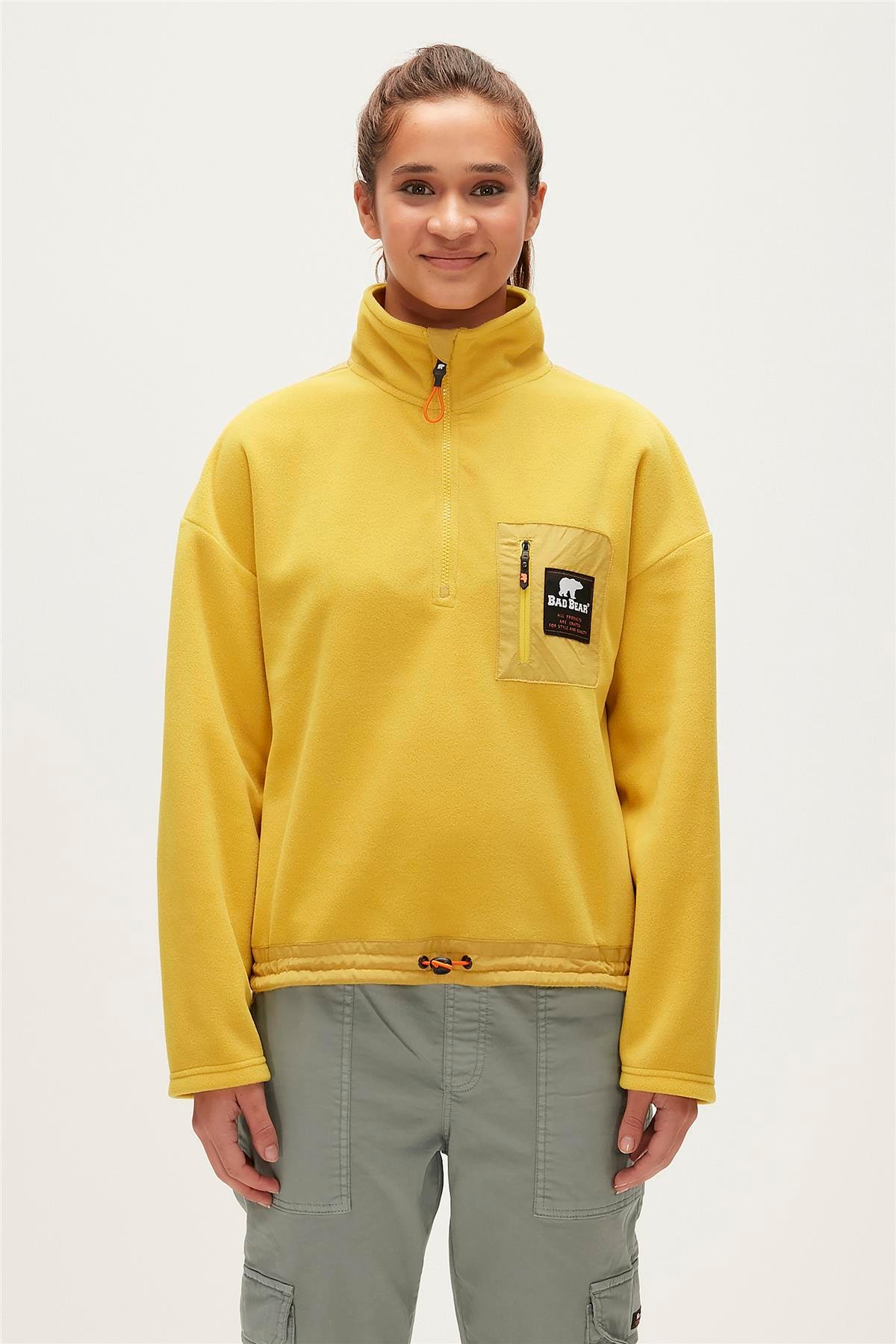 EVA HALF ZIP  POLAR ELMA SARISI