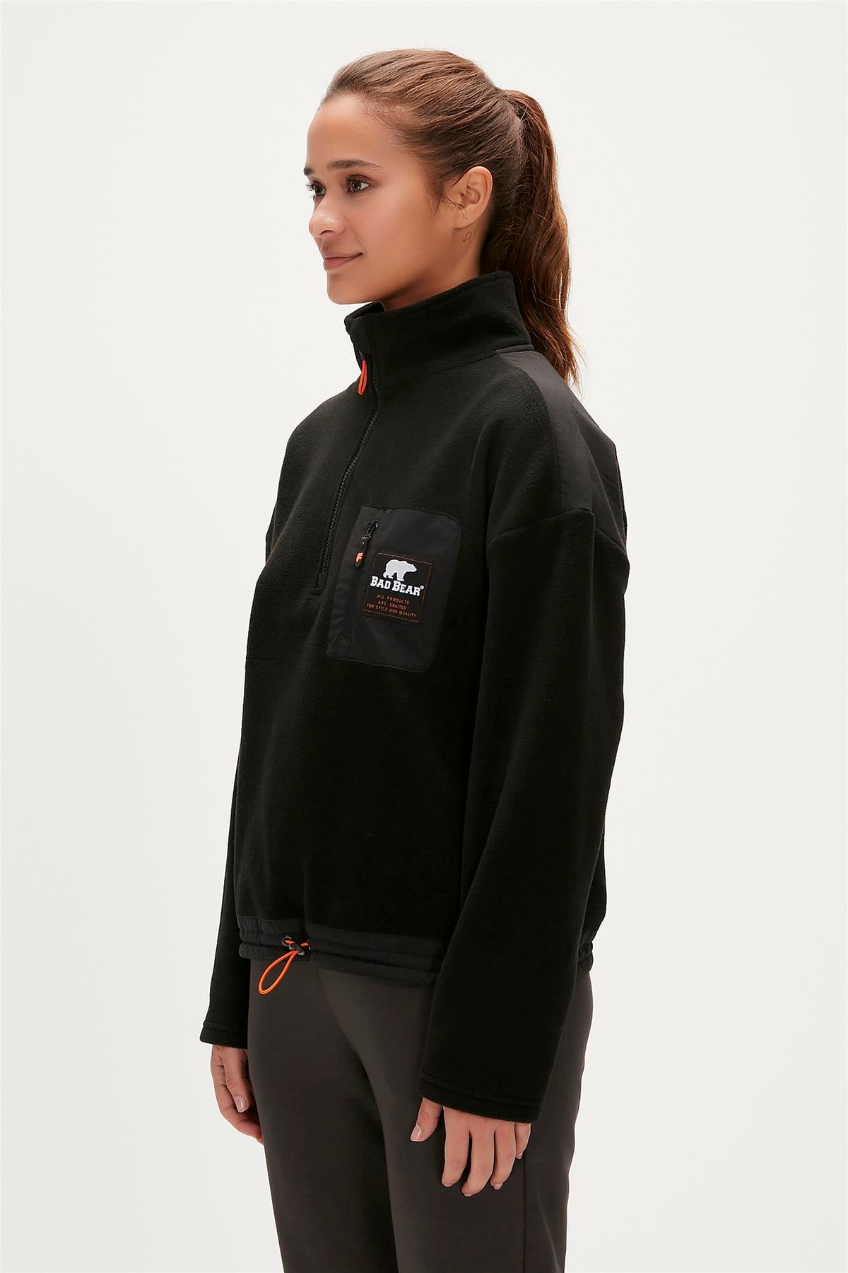 EVA HALF ZIP  POLAR SİYAH