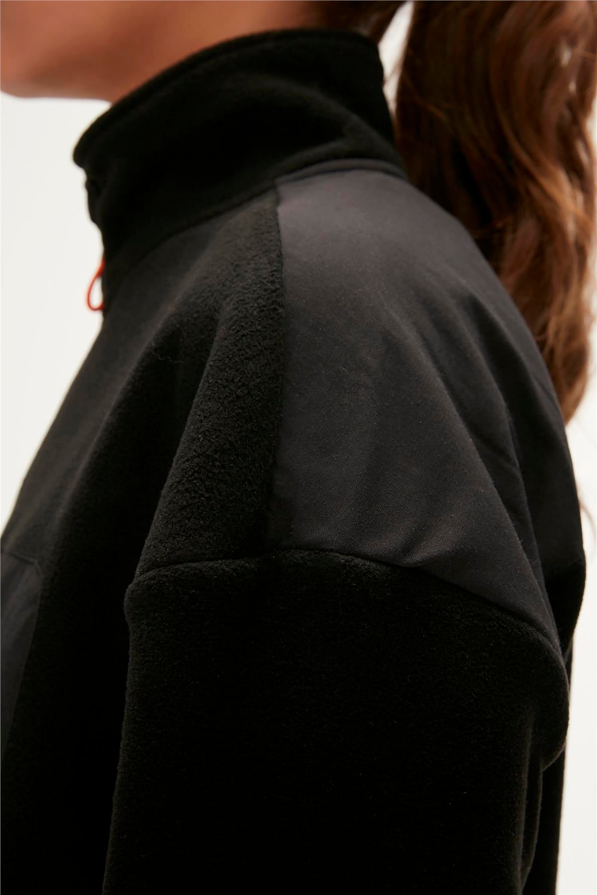 EVA HALF ZIP  POLAR SİYAH