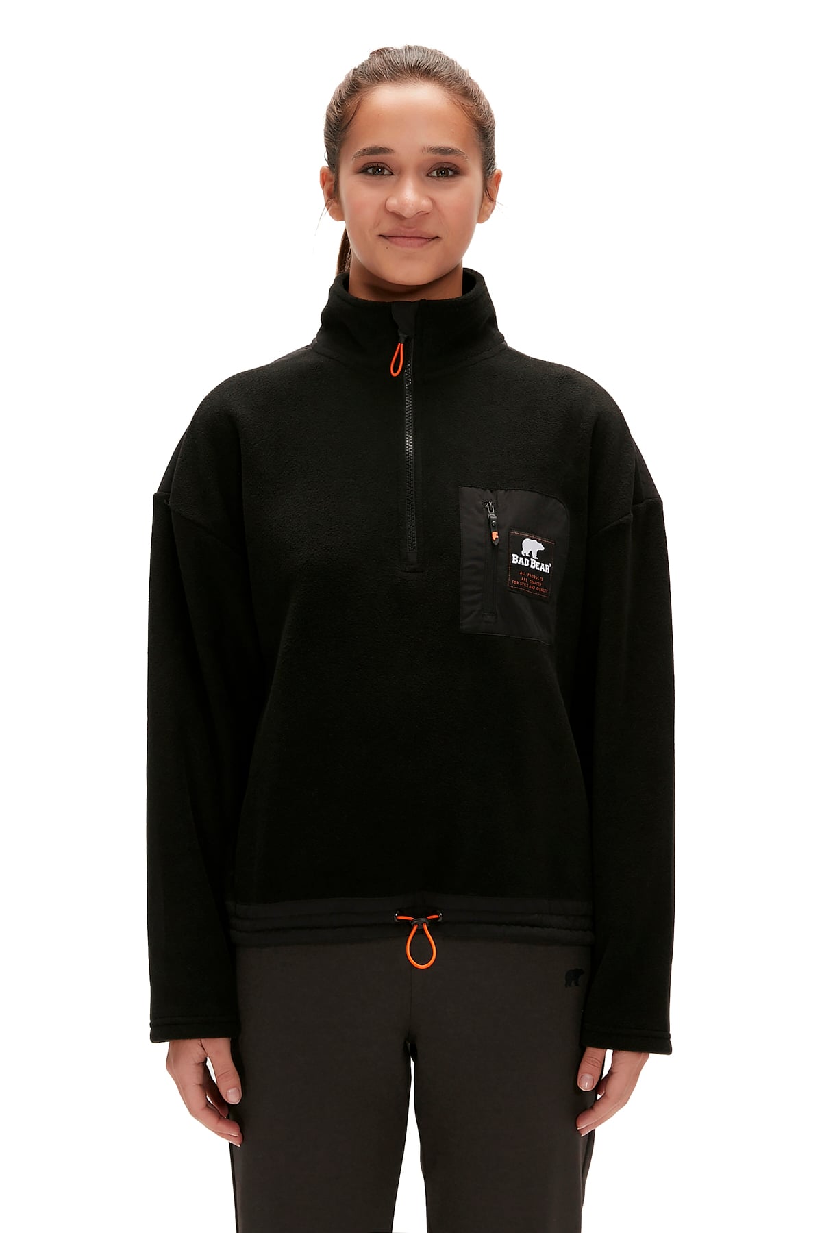 EVA HALF ZIP  POLAR SİYAH