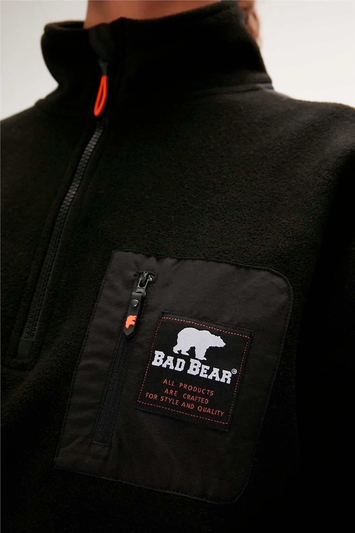 EVA HALF ZIP  POLAR SİYAH