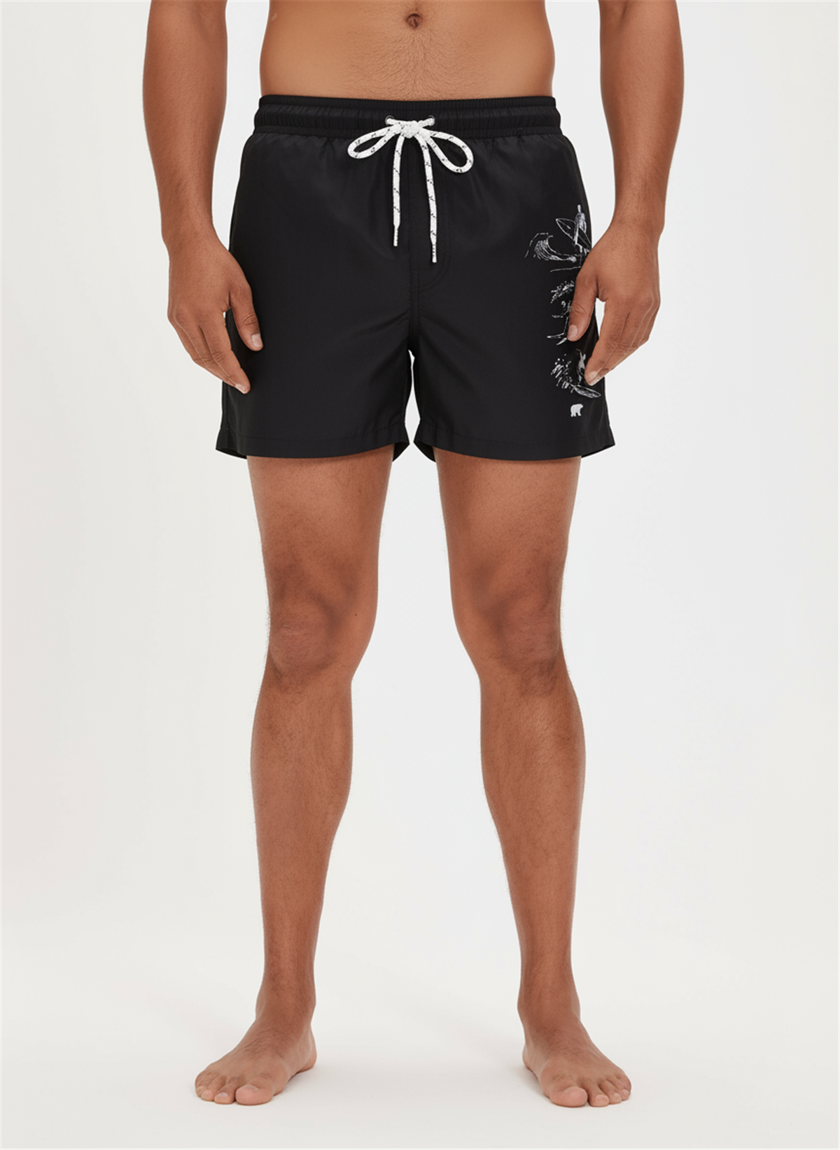SWIM② SURF ACADEMY SWIMSHORT BASIC SWIM SHORTS SİYAH BELİRTİLMEMİŞ MAN