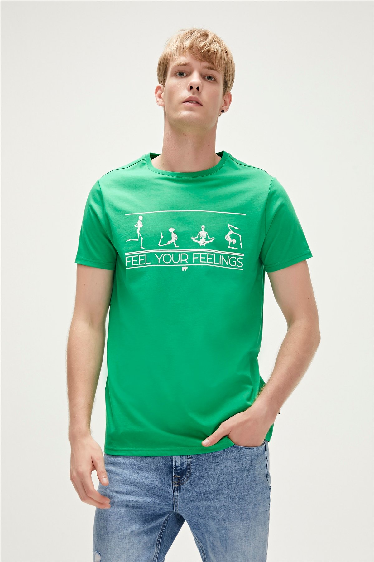 FEEL YOU T-SHIRT YEŞİL