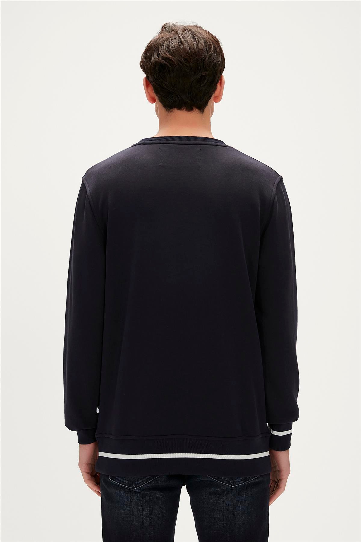 FELT CREWNECK LACİVERT