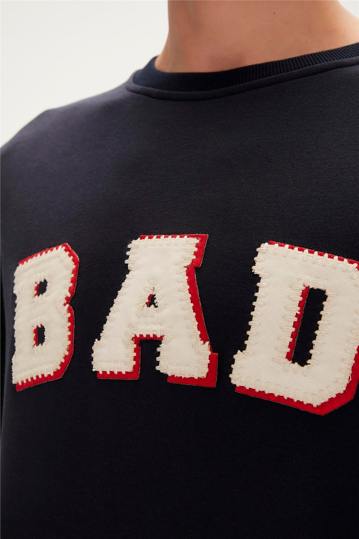 FELT CREWNECK LACİVERT