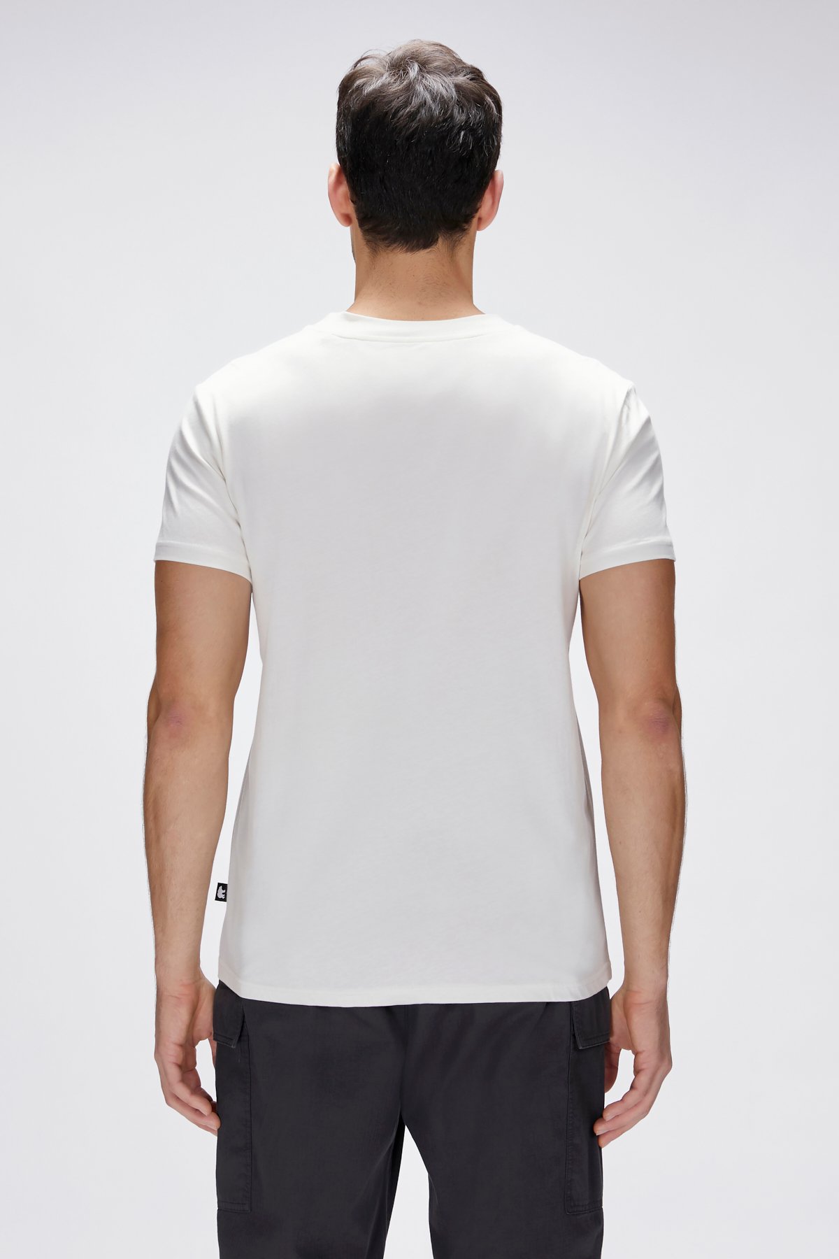 Flint Beyaz Erkek Baskılı Tişört